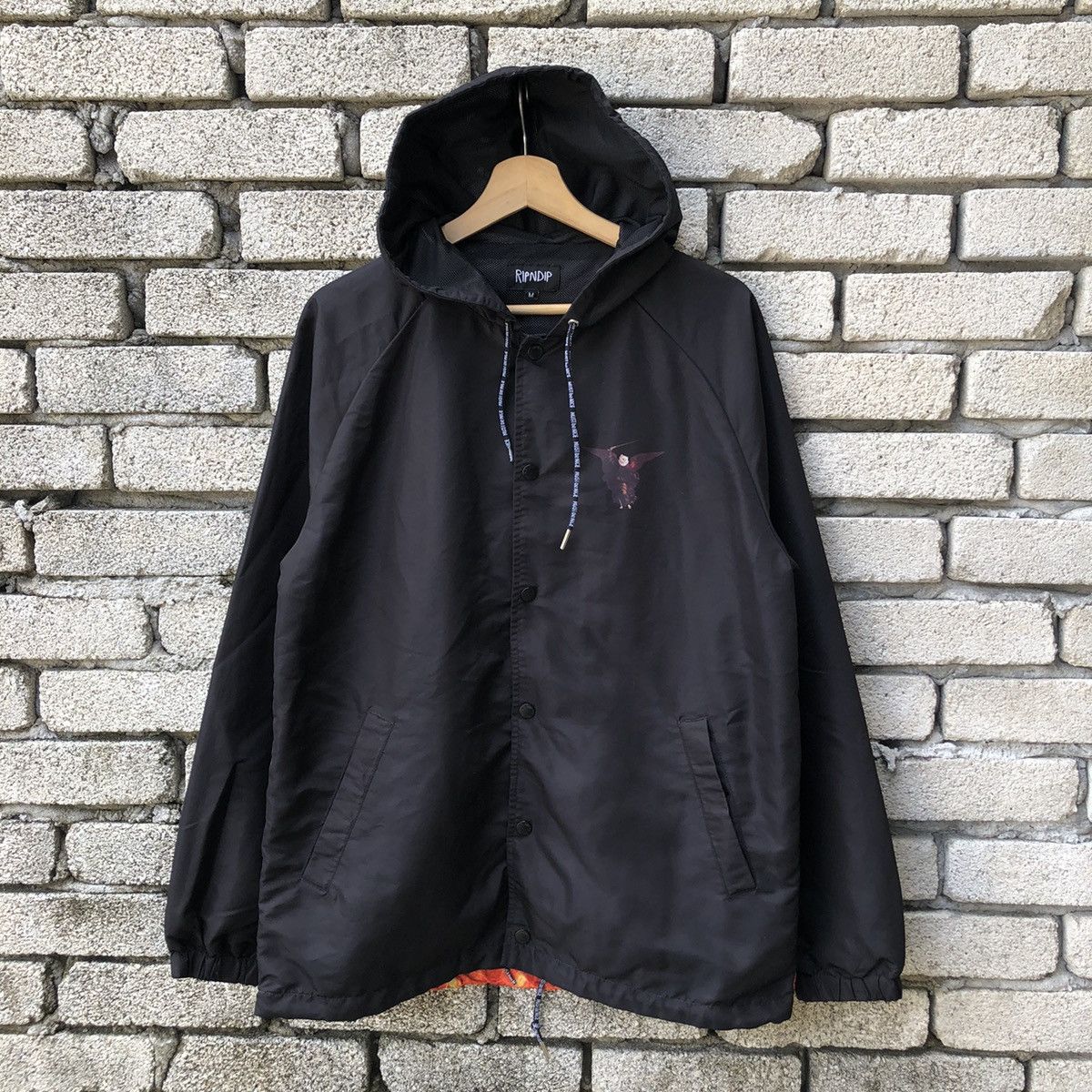 RIPNDIP RIPNDIP Hell Pit Hooded Coach Jacket Size US M / EU 48-50 / 2 - 2 Thumbnail