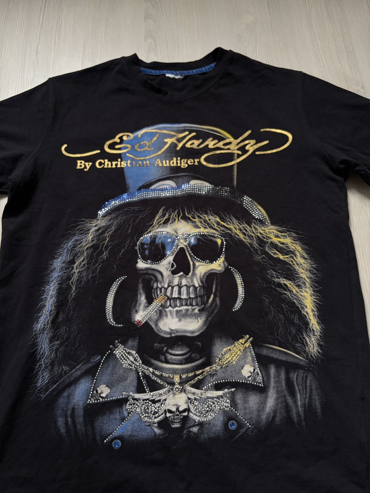Ed Hardy Ed Hardy Christian Audigier Guns n Roses Rhinestone T-shirt Size US S / EU 44-46 / 1 - 2 Thumbnail