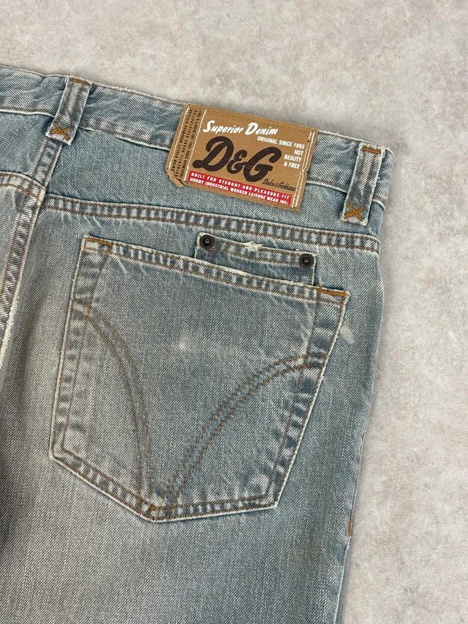 Dolce & Gabbana AW2003 Dolce & Gabbana Light Blue Faded Denim Jeans Size US 32 / EU 48 - 8 Thumbnail