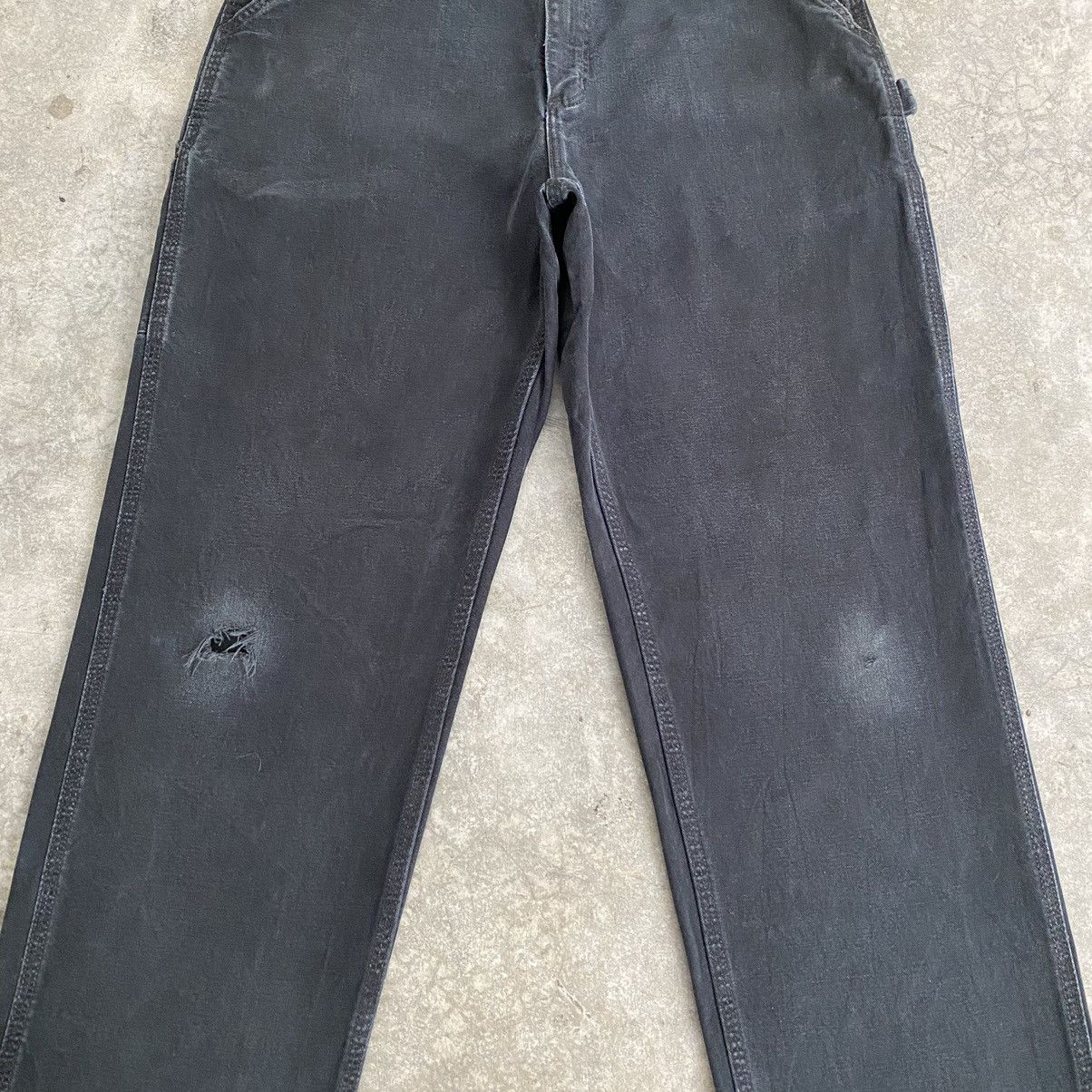 Carhartt Vintage Carhartt Faded Black Ripped Carpenter Work Pants Size US 32 / EU 48 - 4 Thumbnail