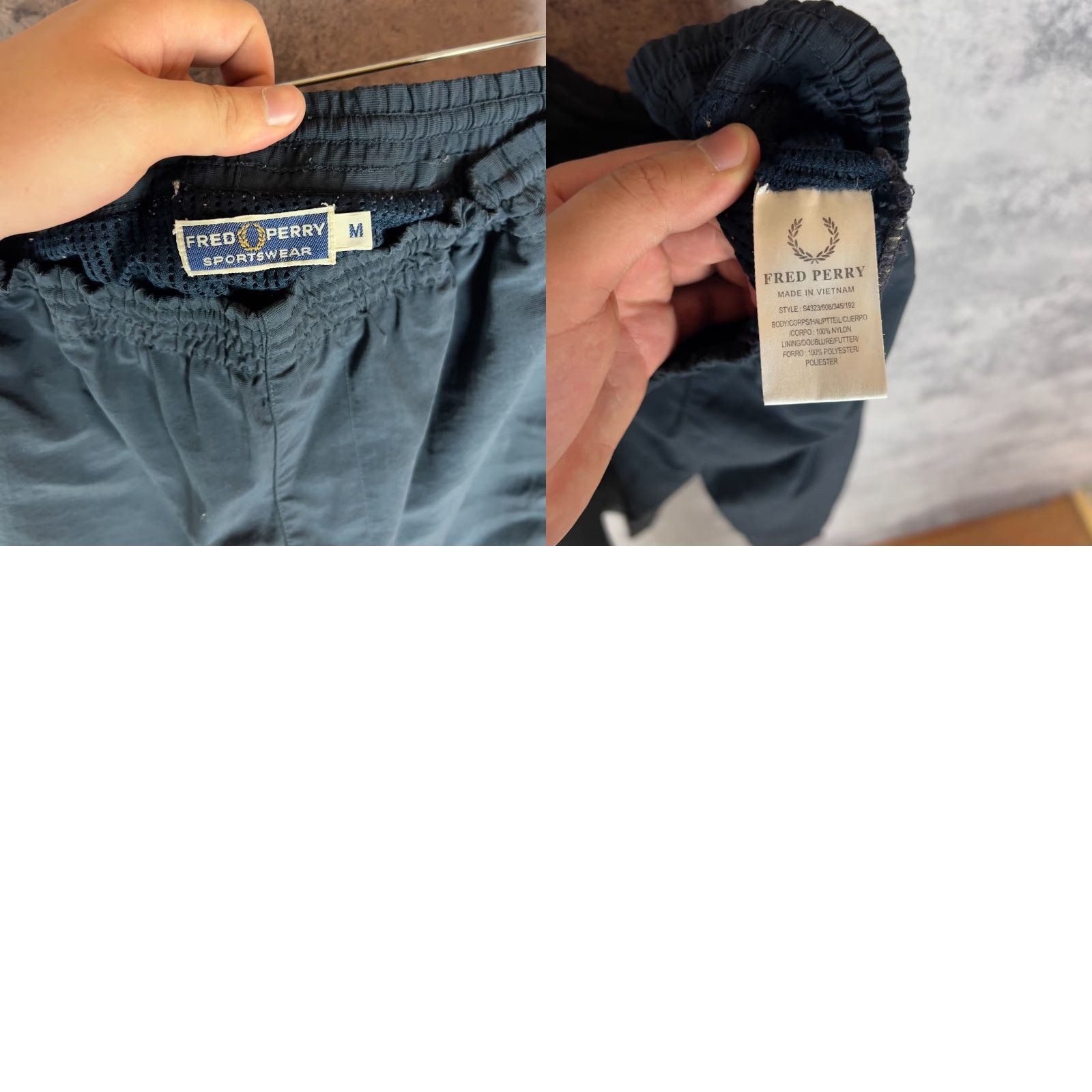 Fred Perry Fred Perry Men’s Black Polyester Logo Back Shorts M Vintage Size US 31 - 8 Thumbnail