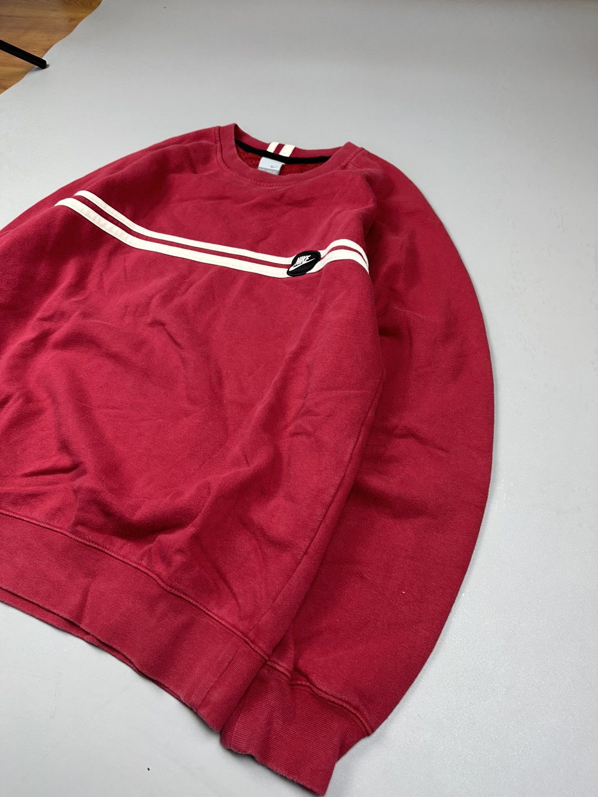 Nike Nike Vintage Oversized white stripe Sweatshirt Logo Size US L / EU 52-54 / 3 - 2 Thumbnail