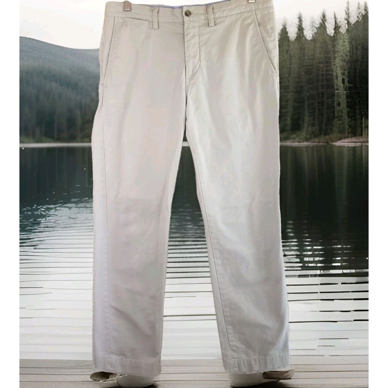 Polo Ralph Lauren Polo Ralph Lauren Pants Men 32x31 Khaki Chino Classic Fit Cotton Business Formal Size US XS / EU 42 / 0 - 2 Thumbnail