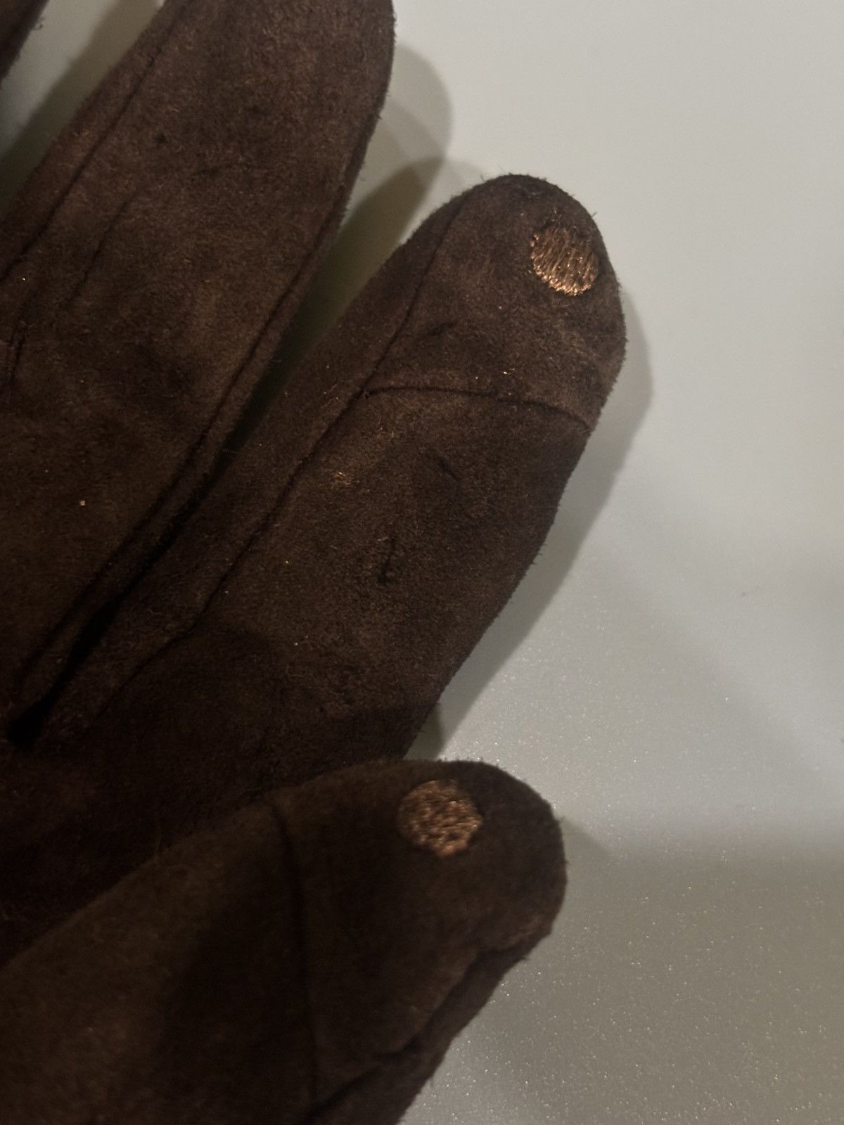Ugg UGG Australia Black Suede Fur Trim Gloves Size ONE SIZE - 7 Thumbnail