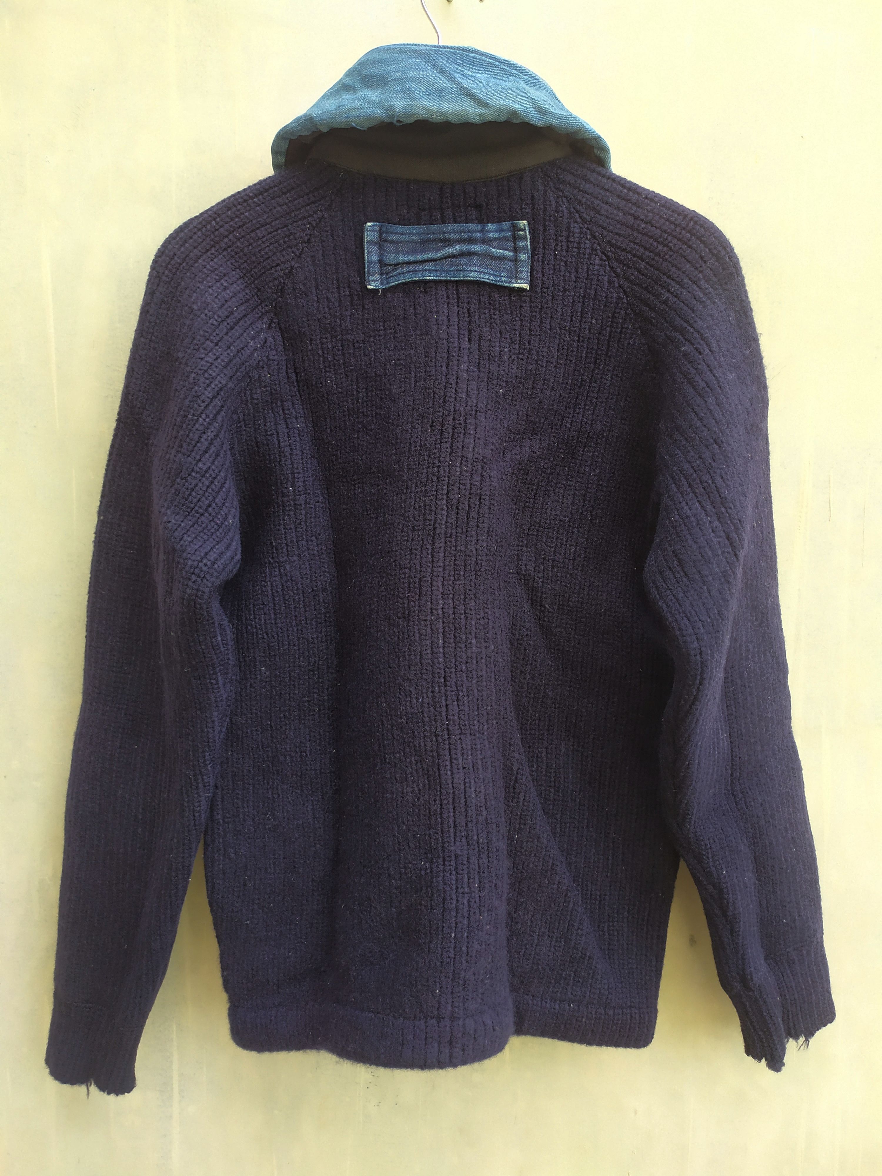 Blue Blue Japan × Japanese Brand Blue Blue Japan Thick Knit Jacket Size US XL / EU 56 / 4 - 13 Thumbnail
