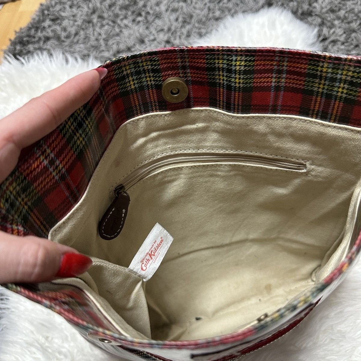 Other Cath Kidston Tartan Crossbody / Shoulder Bag – Strap Missing Size ONE SIZE - 8 Thumbnail