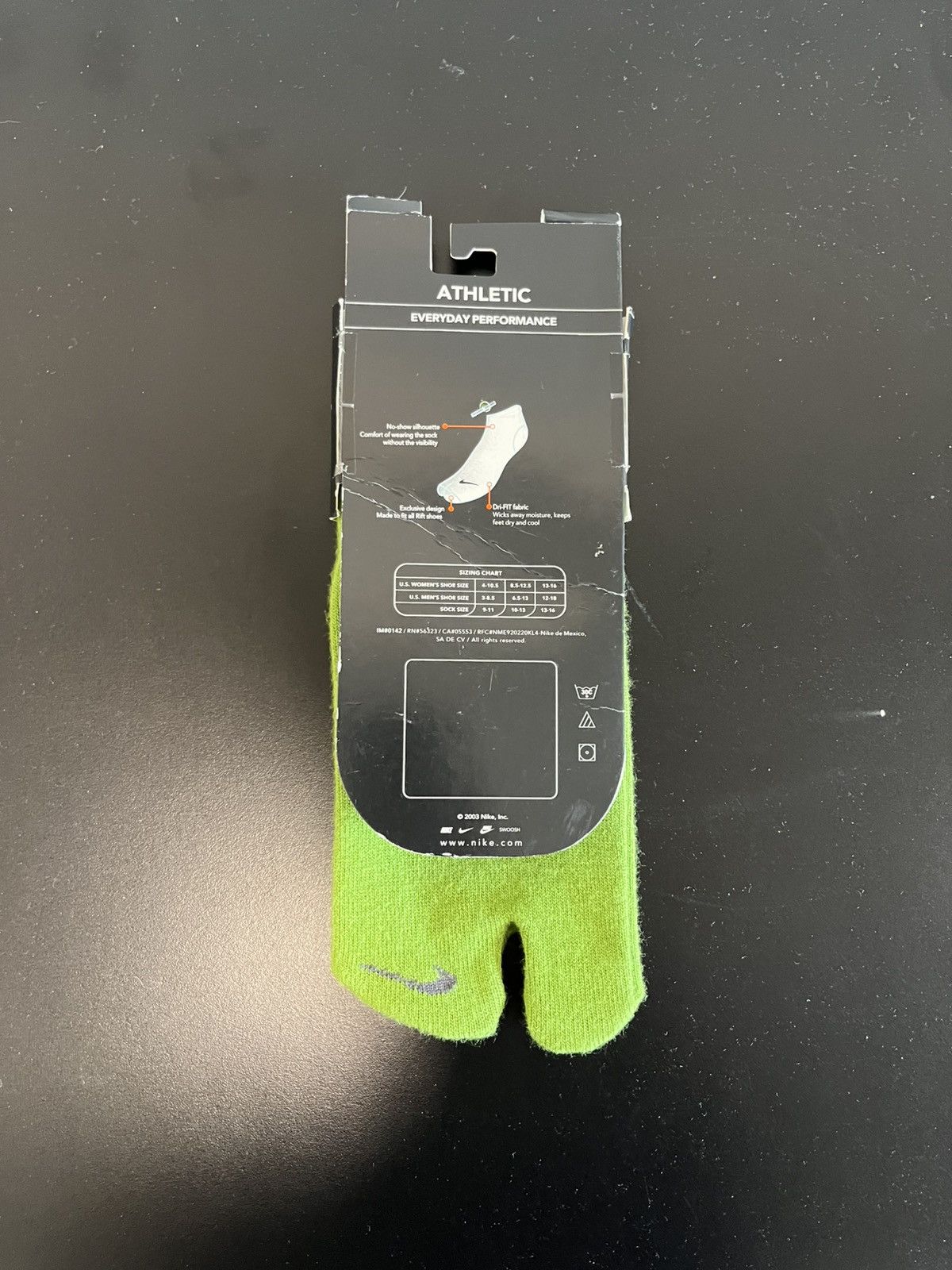 Nike × Vintage Nike socks rift no show dri fit split toe vintage nwt Size ONE SIZE - 2 Thumbnail