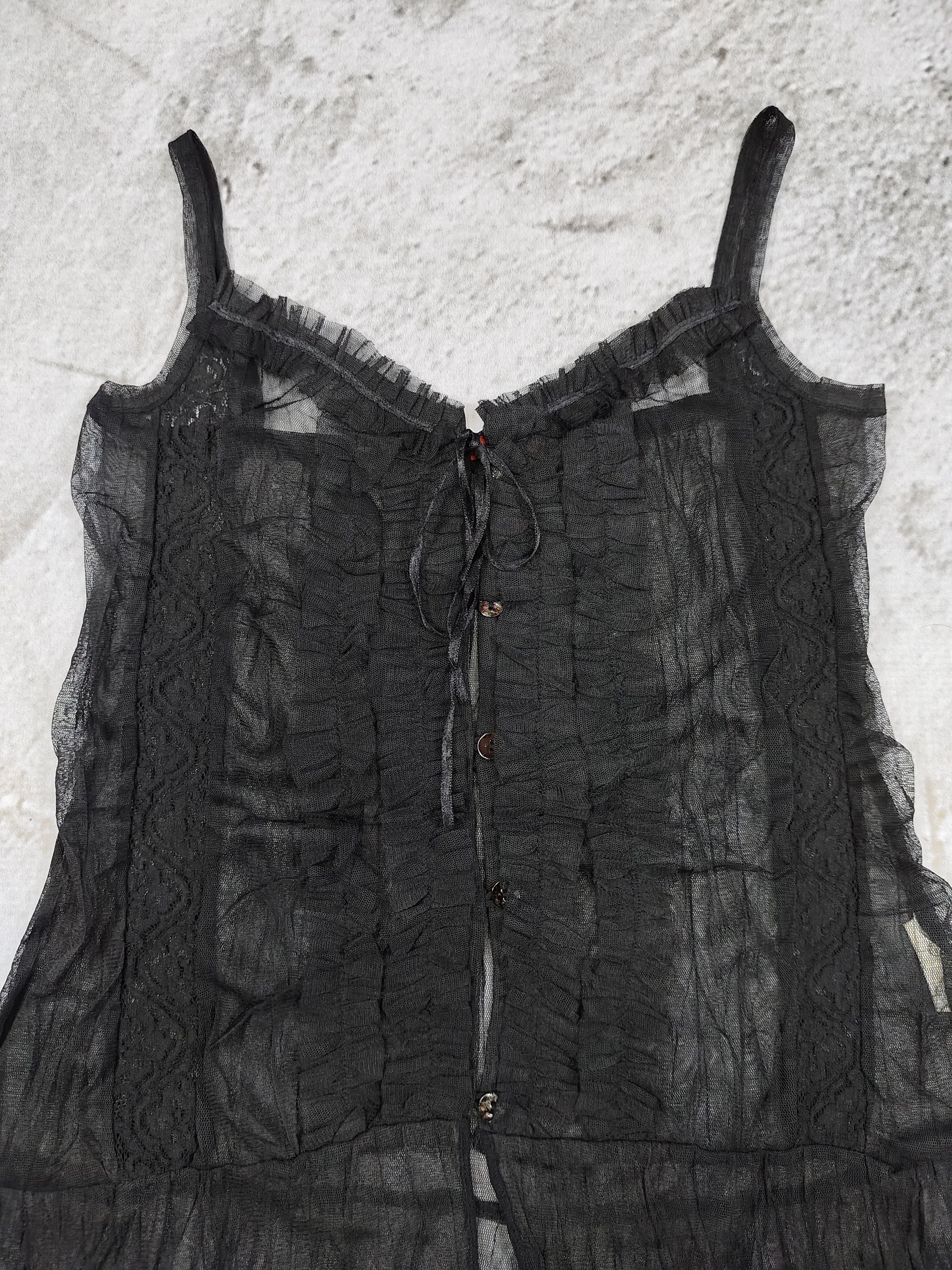 If Six Was Nine 2000s Douxce Deux🇯🇵 Gothic Fairy Grunge Y2K Layered Top Size M / US 6-8 / IT 42-44 - 6 Thumbnail