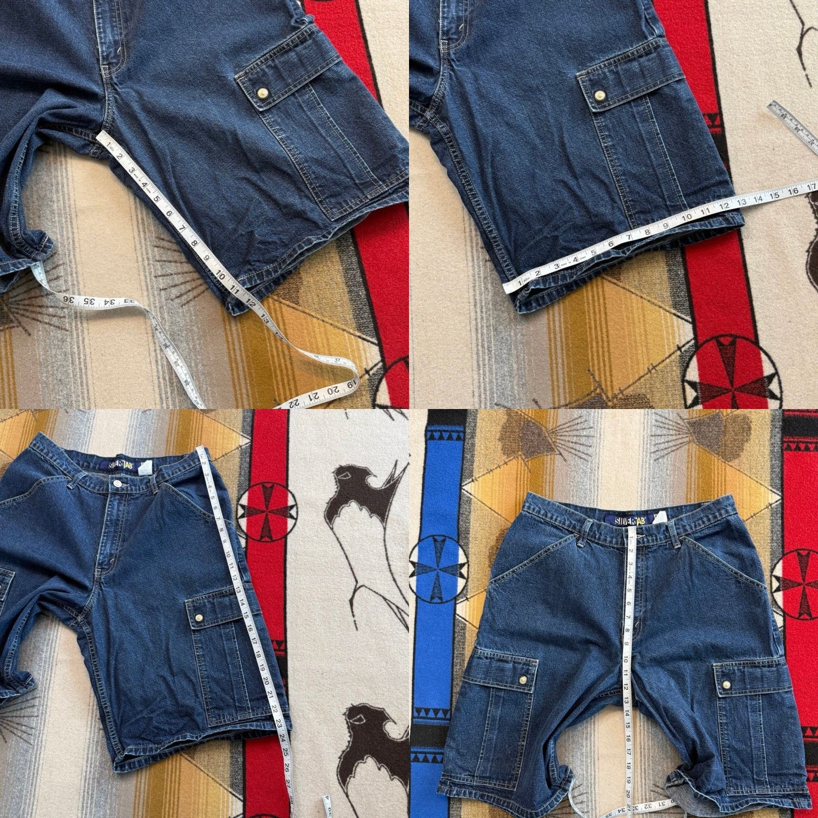Levi's VINTAGE Levi’s Silvertab Denim Short (Size 33) Baggy Y2K Hip Hop Skater Men Short - Blue, Regular Fit, Zip Closure Size US 33 - 8 Thumbnail