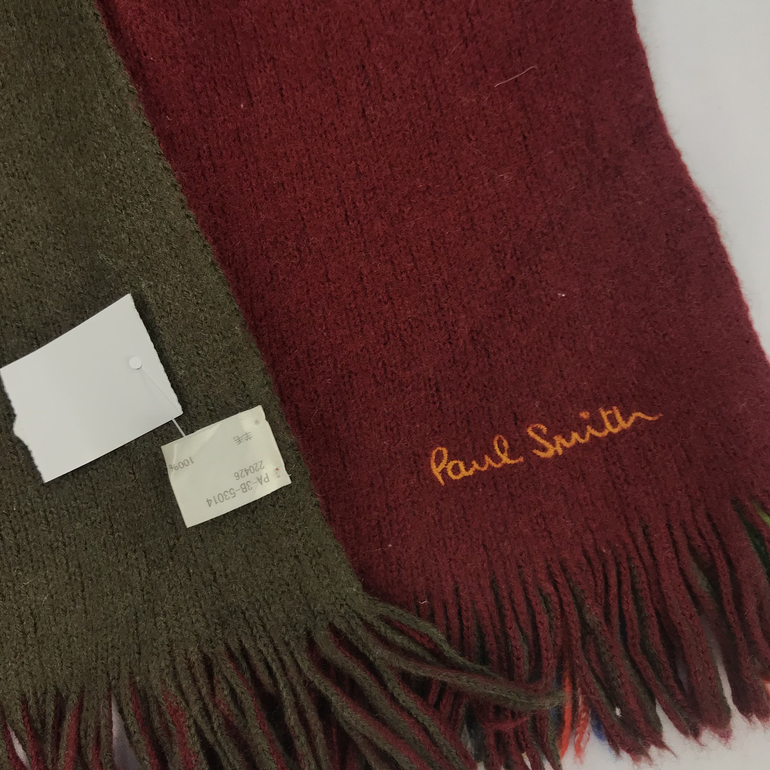 Paul Smith Vintage Paul Smith Scarf Knitted Muffler Wool Scarves Size ONE SIZE - 4 Thumbnail