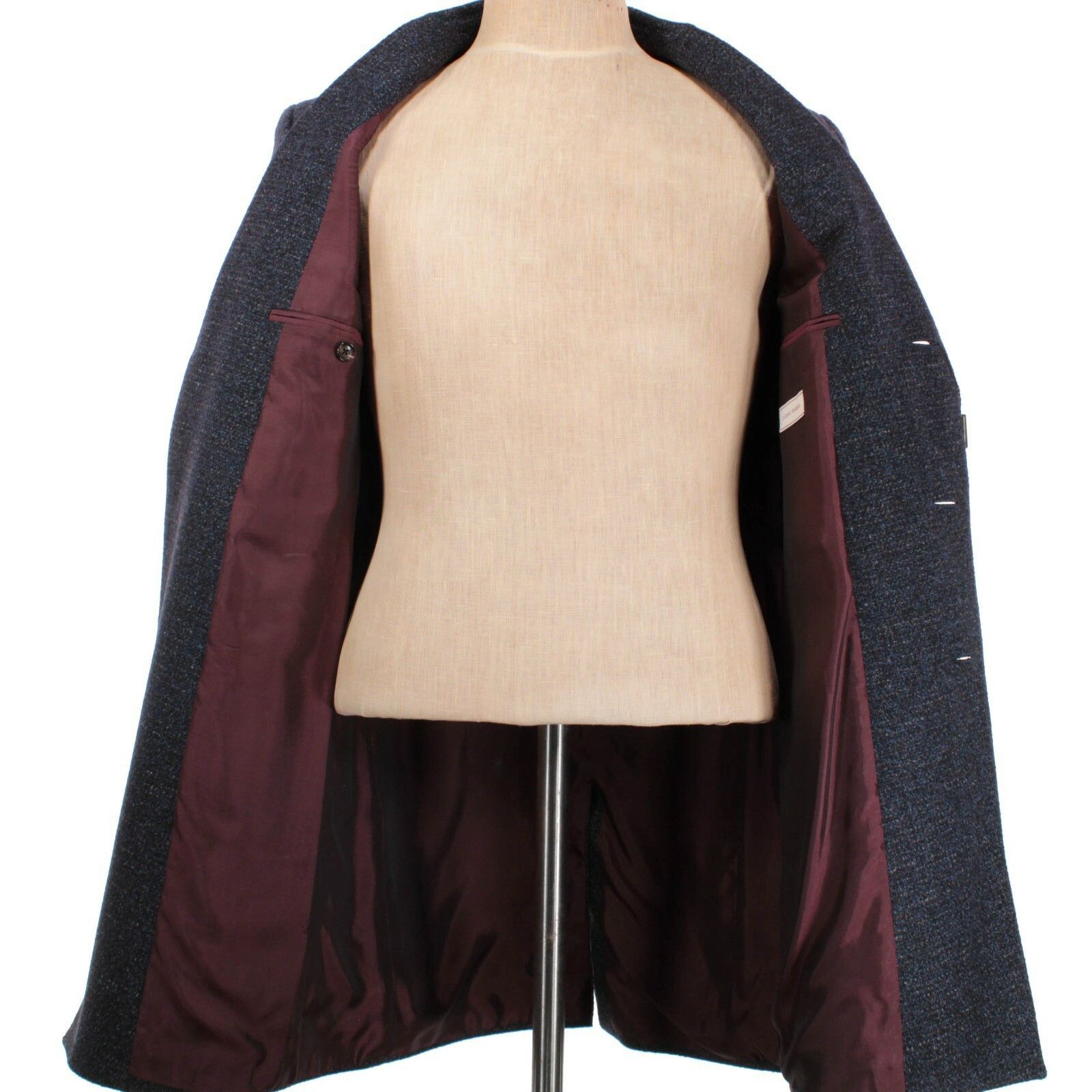 Luciano Barbera Luciano Barbera Coat Size S US In Blue Wool Blend Size US S / EU 44-46 / 1 - 4 Thumbnail