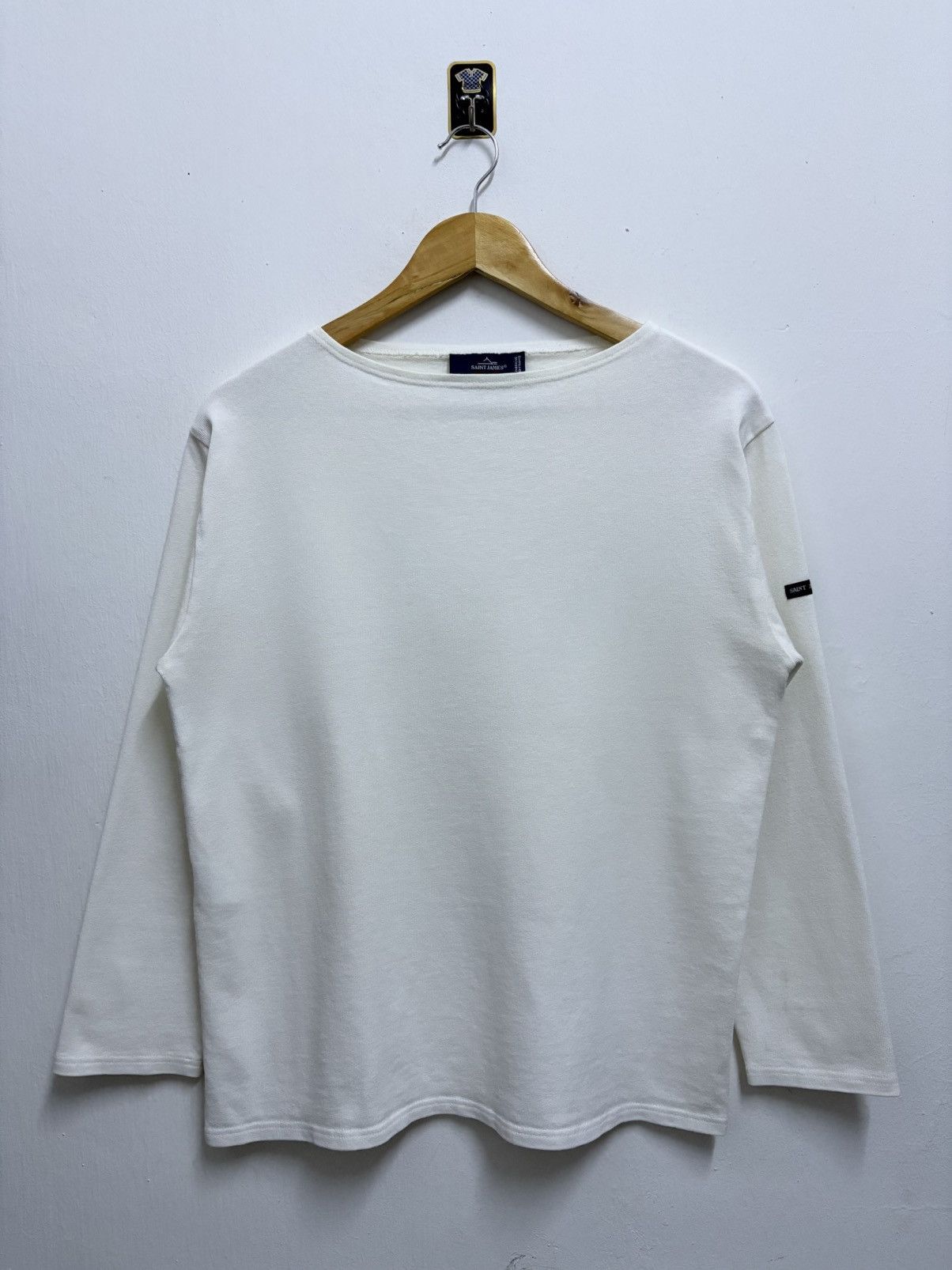 Saint James 2000's Saint James Minquiers White L/S T-Shirt Size US M / EU 48-50 / 2 - 1 Thumbnail