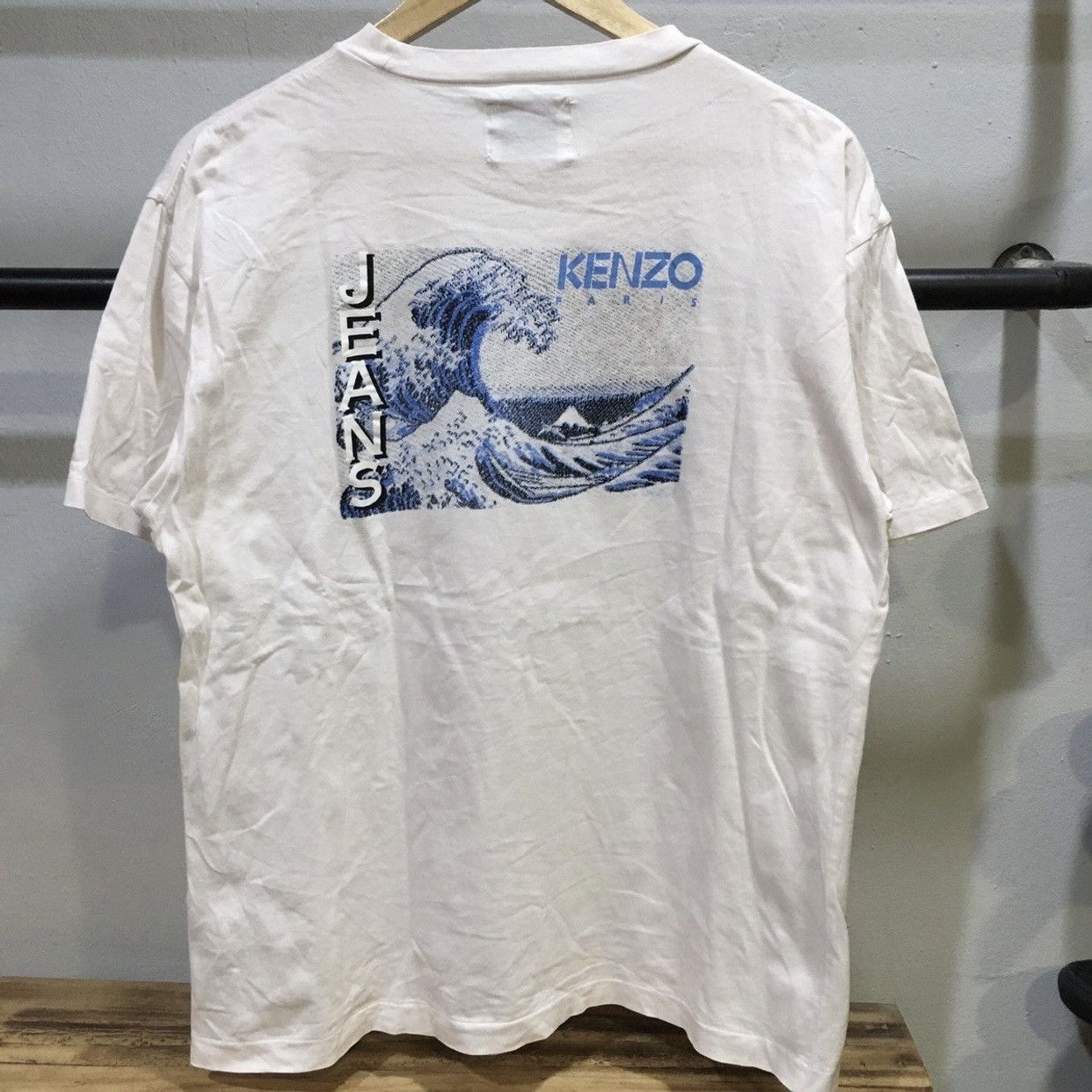 Kenzo × Vintage VINTAGE‼️Kenzo Wave Design T-Shirts Size US L / EU 52-54 / 3 - 1 Thumbnail
