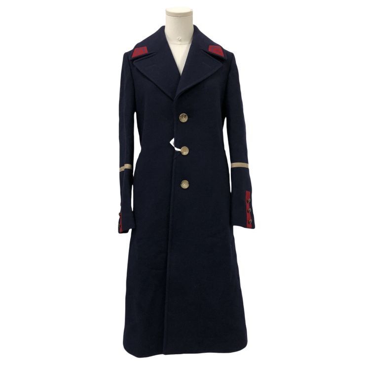 Gucci Gucci Navy Wool Coat Size 40 Size S / US 4 / IT 40 - 1 Thumbnail