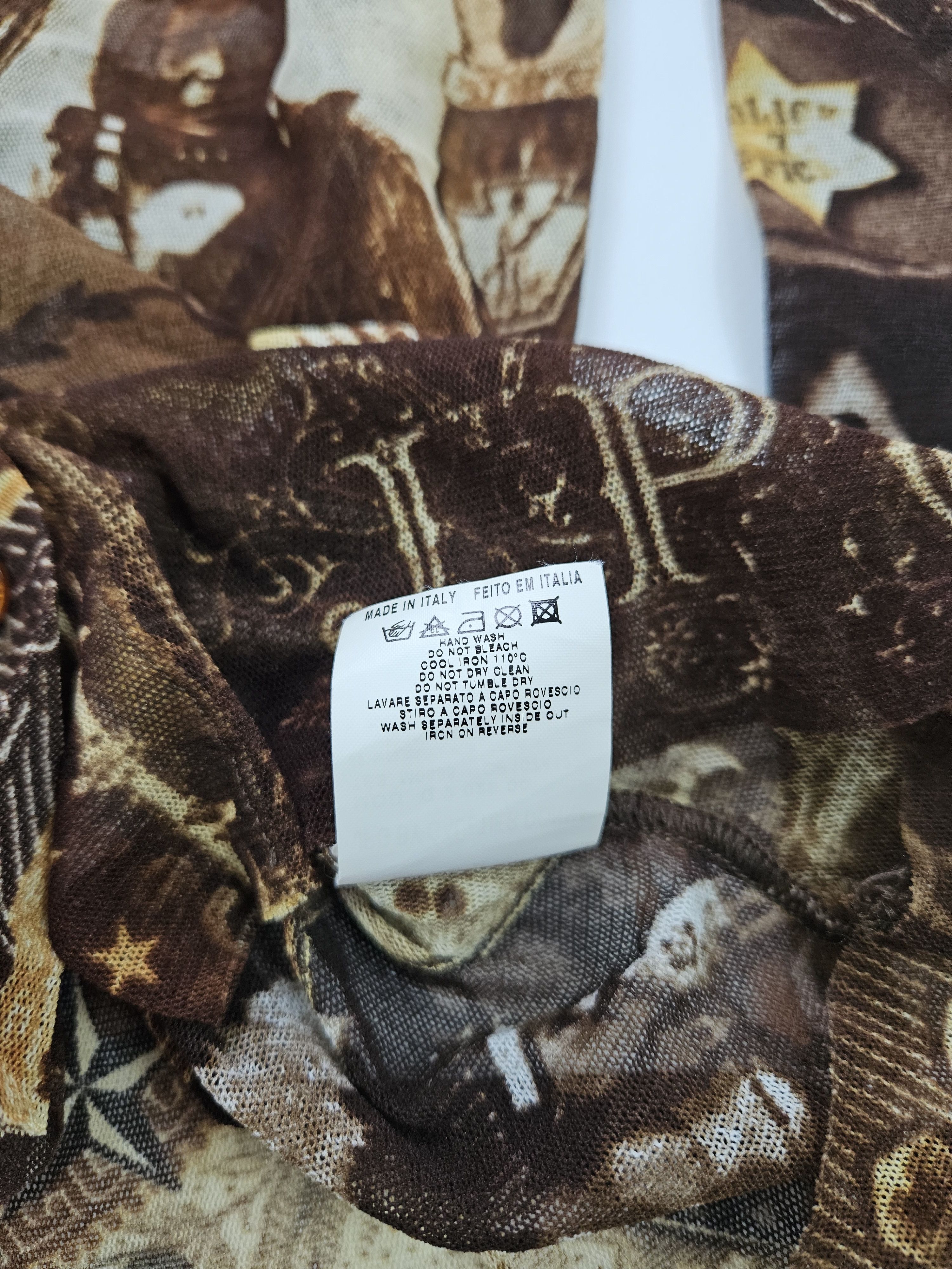 Jean Paul Gaultier jpg jeans native american all over print button up mesh top Size M / US 6-8 / IT 42-44 - 16 Thumbnail