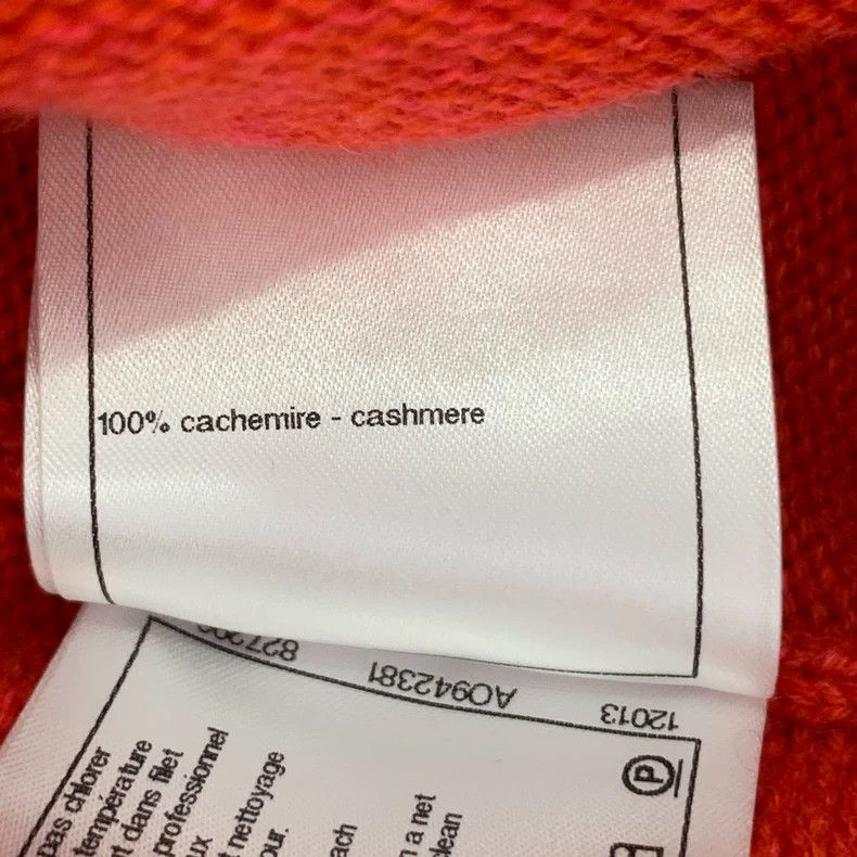 Chanel ChanelRed pearl buckle cashmere knitted dress 2503-Nextarro Size XXS / US 00 / IT 34 - 8 Thumbnail