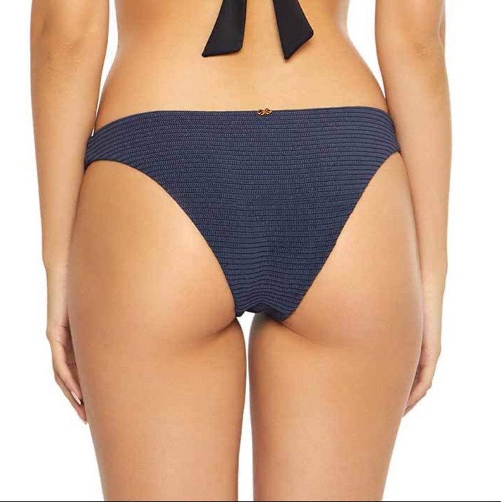 Other Navy Blue Poseidon Smocked Terry Swim Bikini Bottom PilyQ Size S / US 4 / IT 40 - 2 Thumbnail