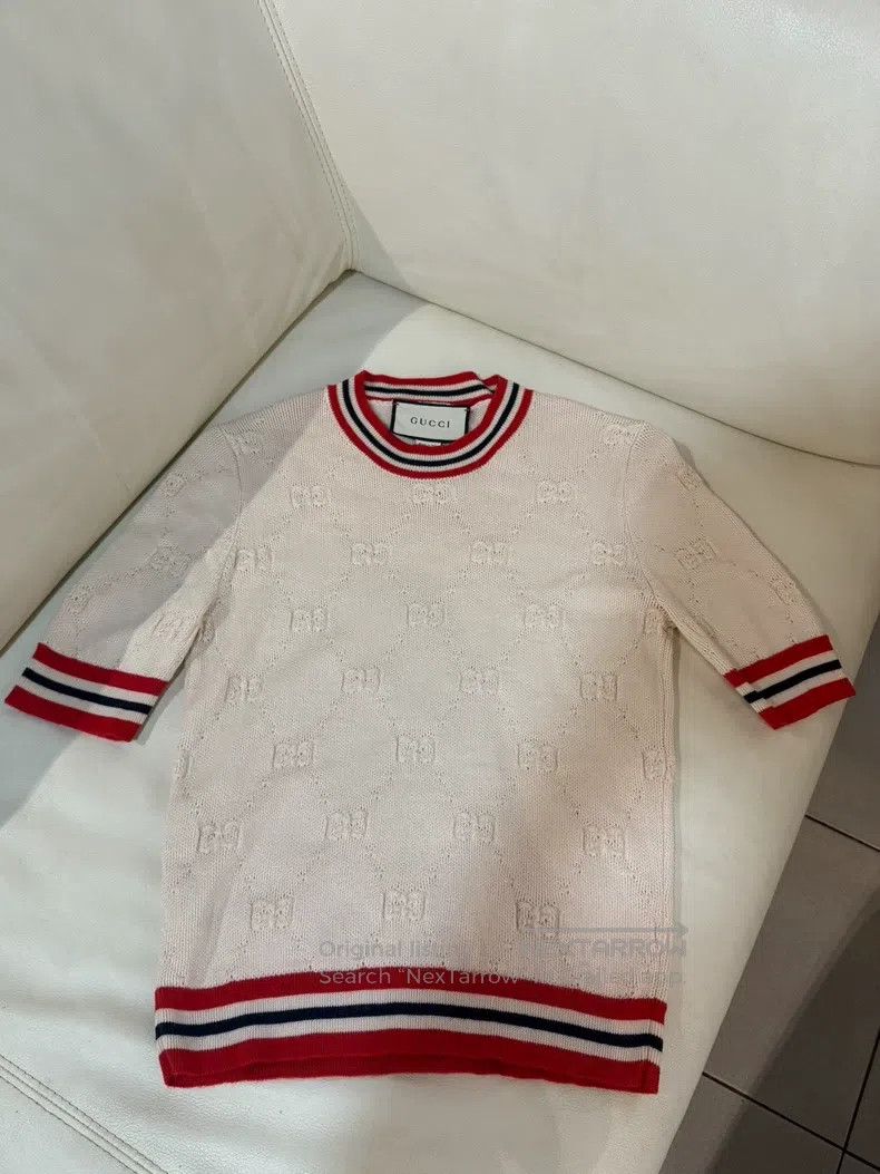 Gucci Gucci Double G full-print knitted short sleeves Size XS / US 0-2 / IT 36-38 - 1 Thumbnail