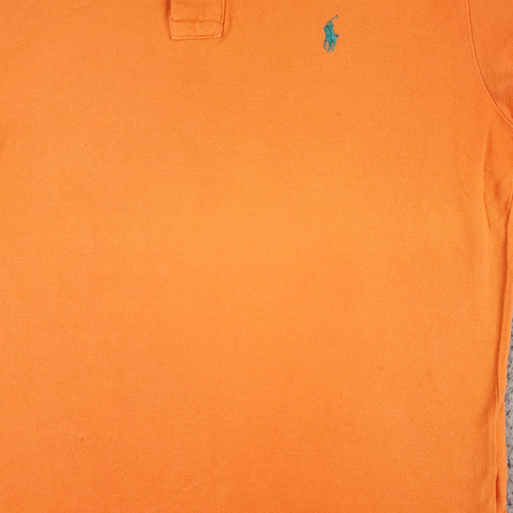 Ralph Lauren Ralph Lauren Polo Shirt Mens M Orange Solid Polo Shirt Regular Fit Cotton Short Sleeve Button Collared Logo 90s Preppy Sports Mens Size US M / EU 48-50 / 2 - 3 Thumbnail