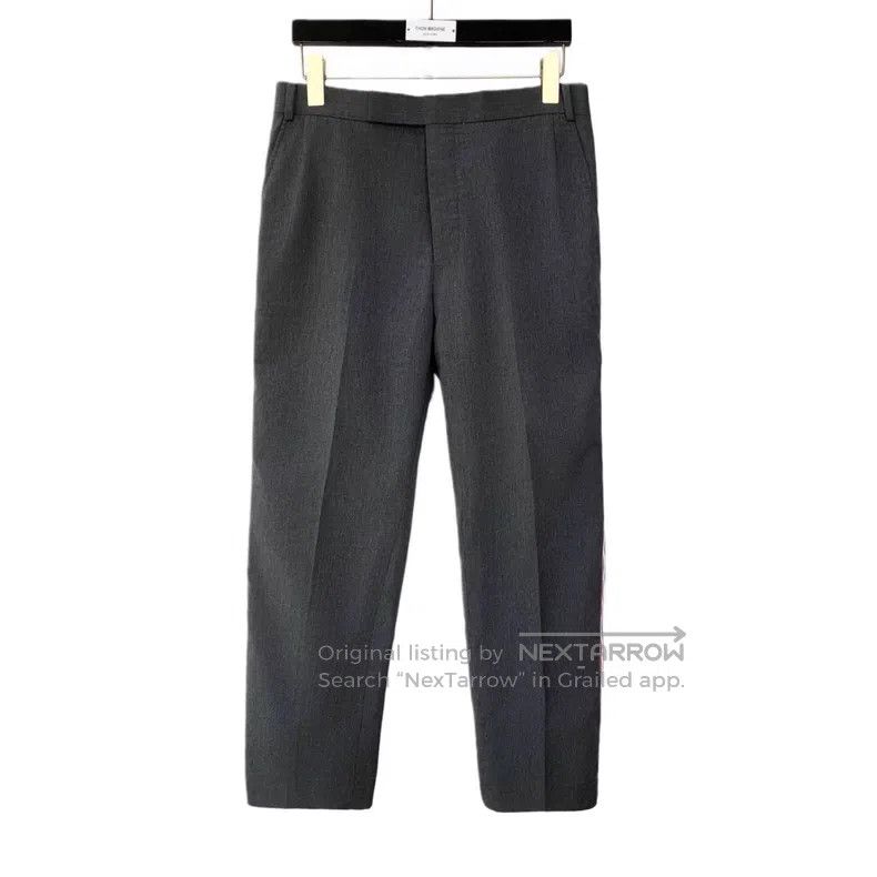 Thom Browne Thom Browne size 1 Side Striped Cotton Casual Pants Dark Gr Size US 28 / EU 44 - 1 Thumbnail