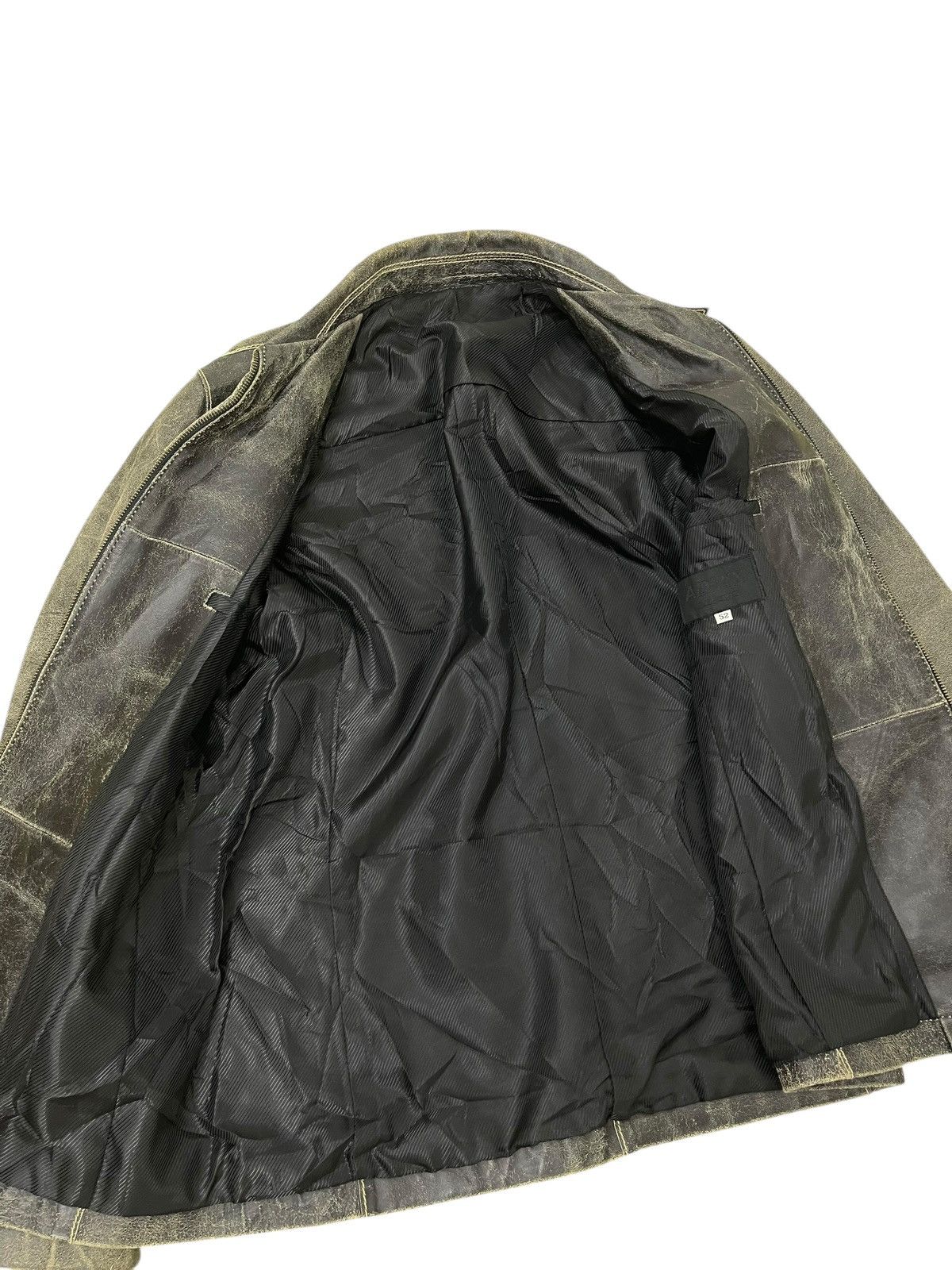 Japanese Brand Blistered Leather Jacket Admix Japan Cowhide Slim 7🟩0 Size US M / EU 48-50 / 2 - 14 Thumbnail