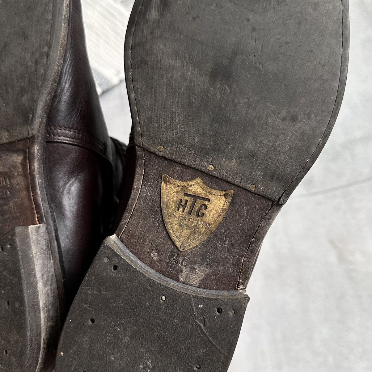 Dirk Bikkembergs HTC Hollywood Trading Co Studded Belt Biker Boots Ash Style Size US 8 / EU 41 - 9 Thumbnail