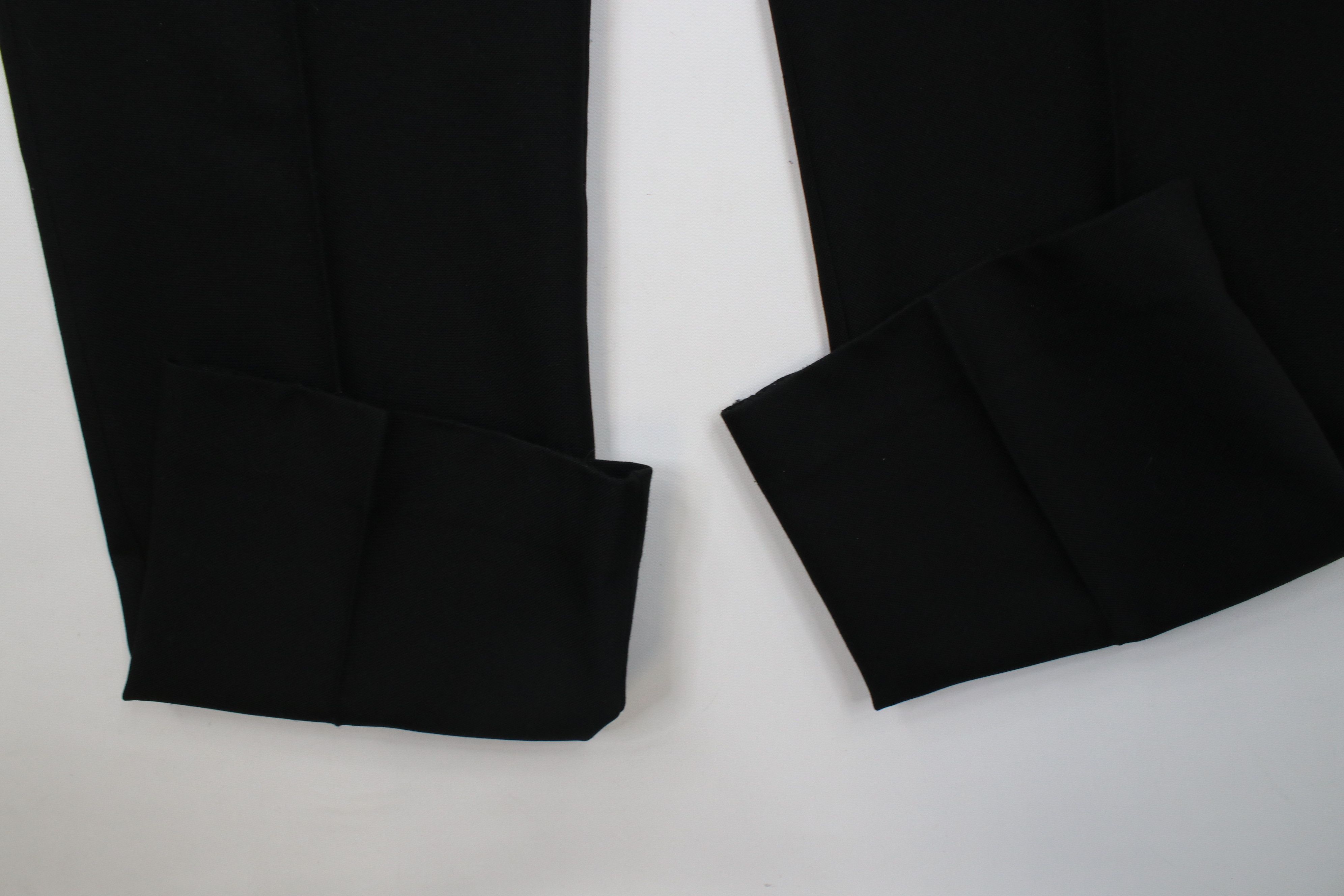Vintage Vintage 70s Streetwear Flared Wide Leg Chino Pants Black Size US 33 - 5 Thumbnail