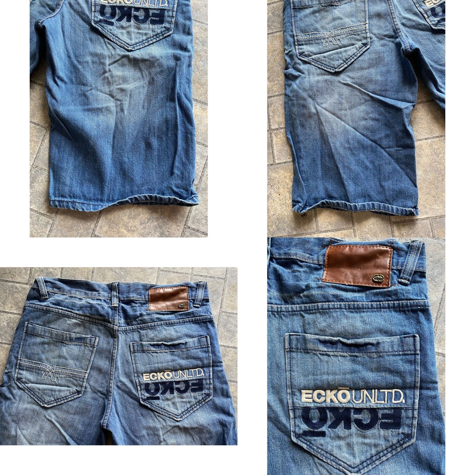 Ecko Unltd. VINTAGE Ecko Unltd Denim Shorts Blue Men’s 30 Zipper Embroidered Damaged Size US 30 / EU 46 - 9 Thumbnail