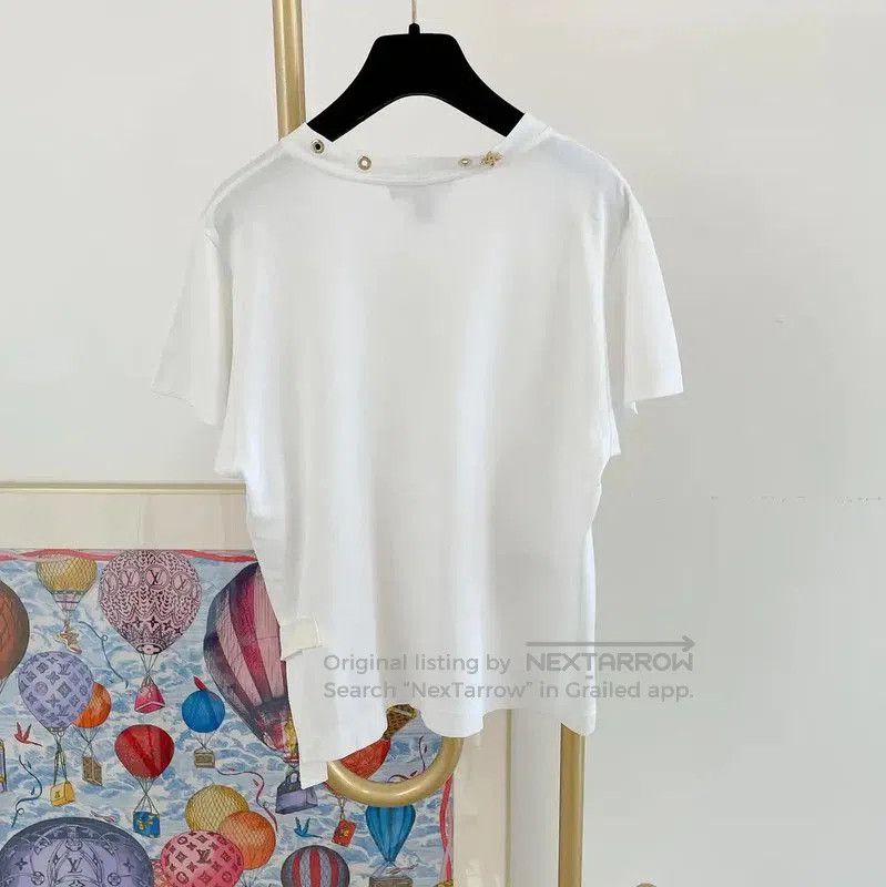 Louis Vuitton Louis Vuitton White Summer Short Sleeve T. Size XS / US 0-2 / IT 36-38 - 2 Thumbnail
