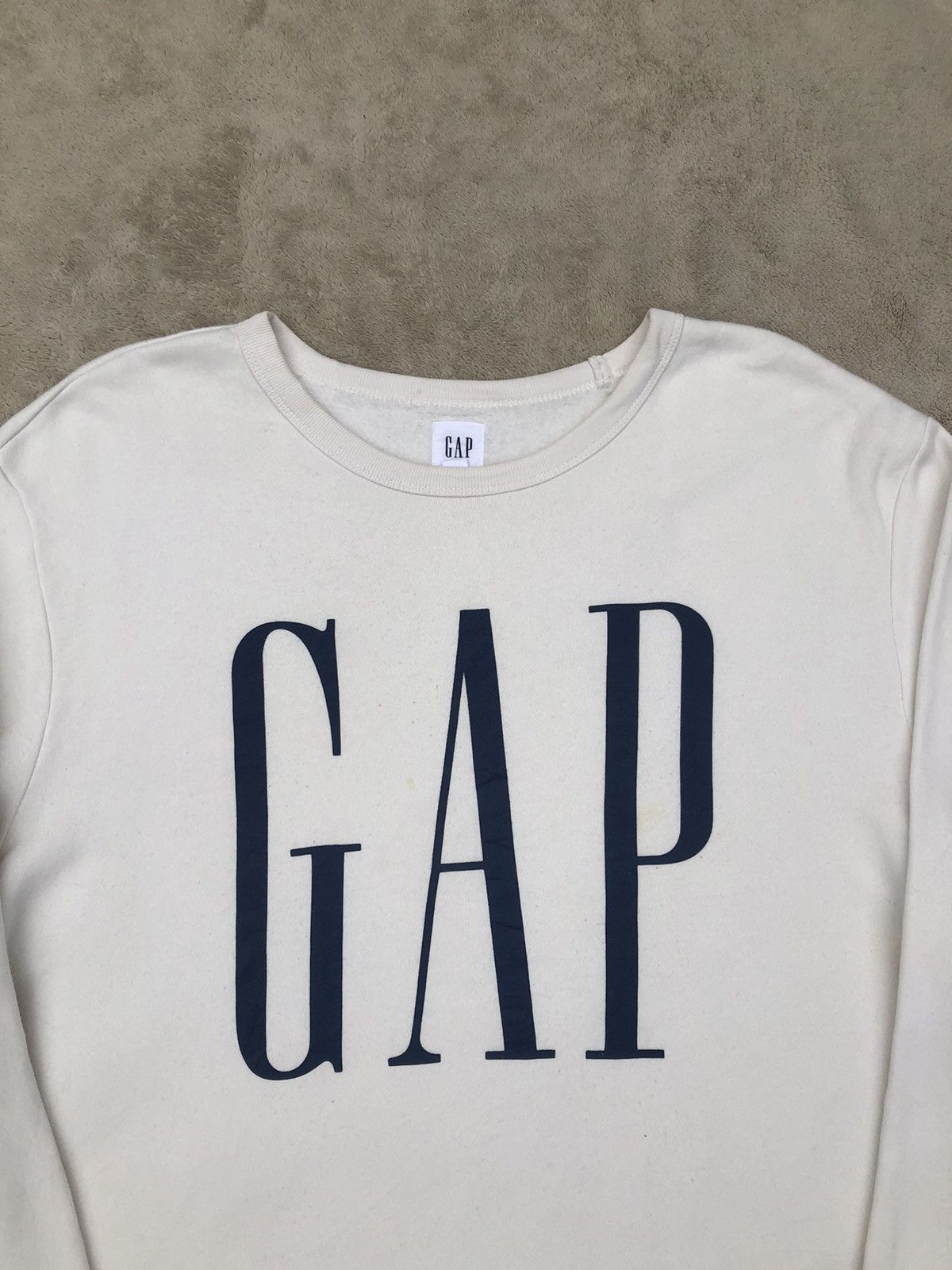 Gap × Vintage Vintage 90s GAP Big Logo Oversize Sweatshirt Size US XL / EU 56 / 4 - 3 Thumbnail