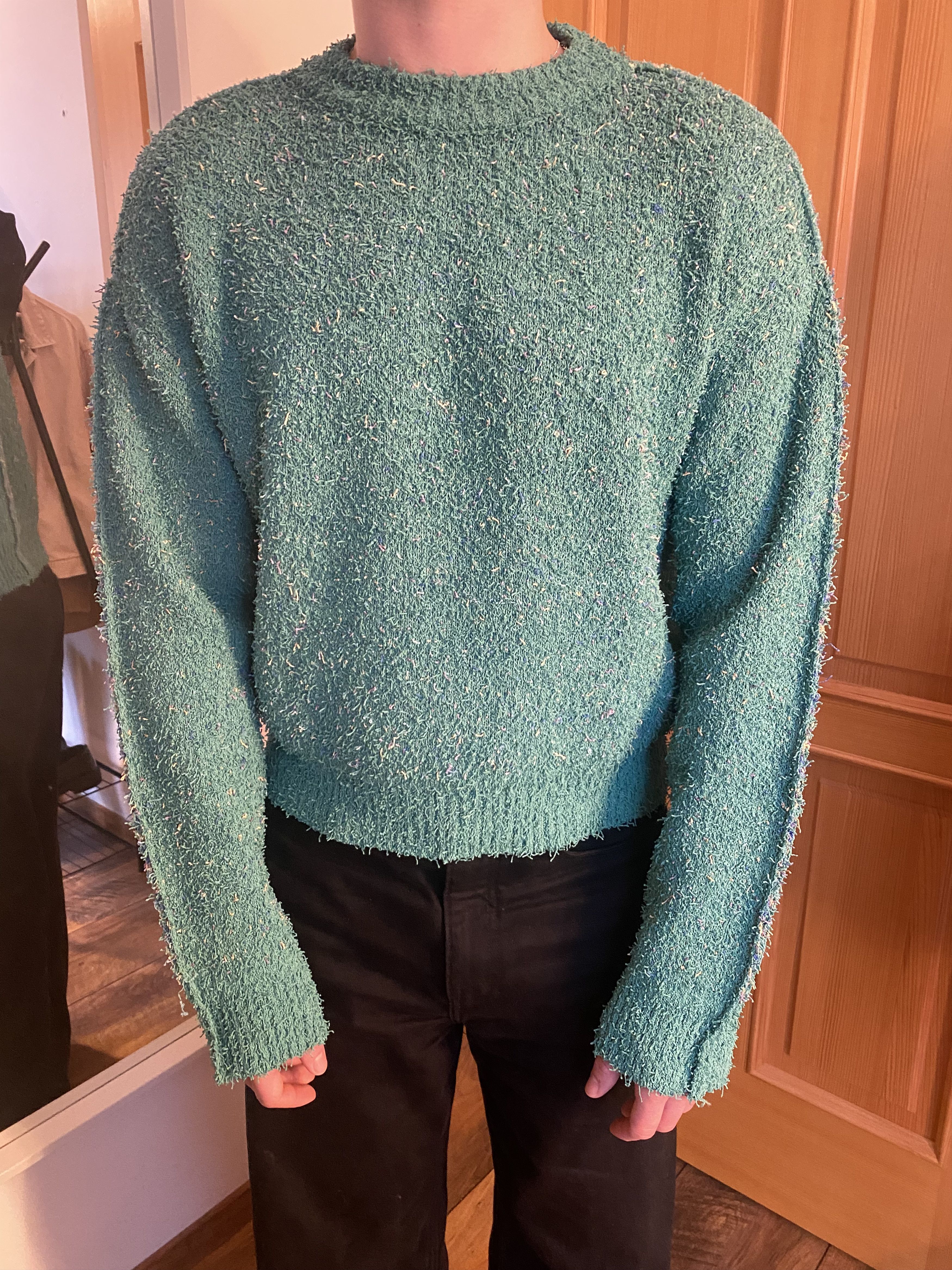 image of Andersson Bell Knit Sweater in Green, Men's (Size Small)