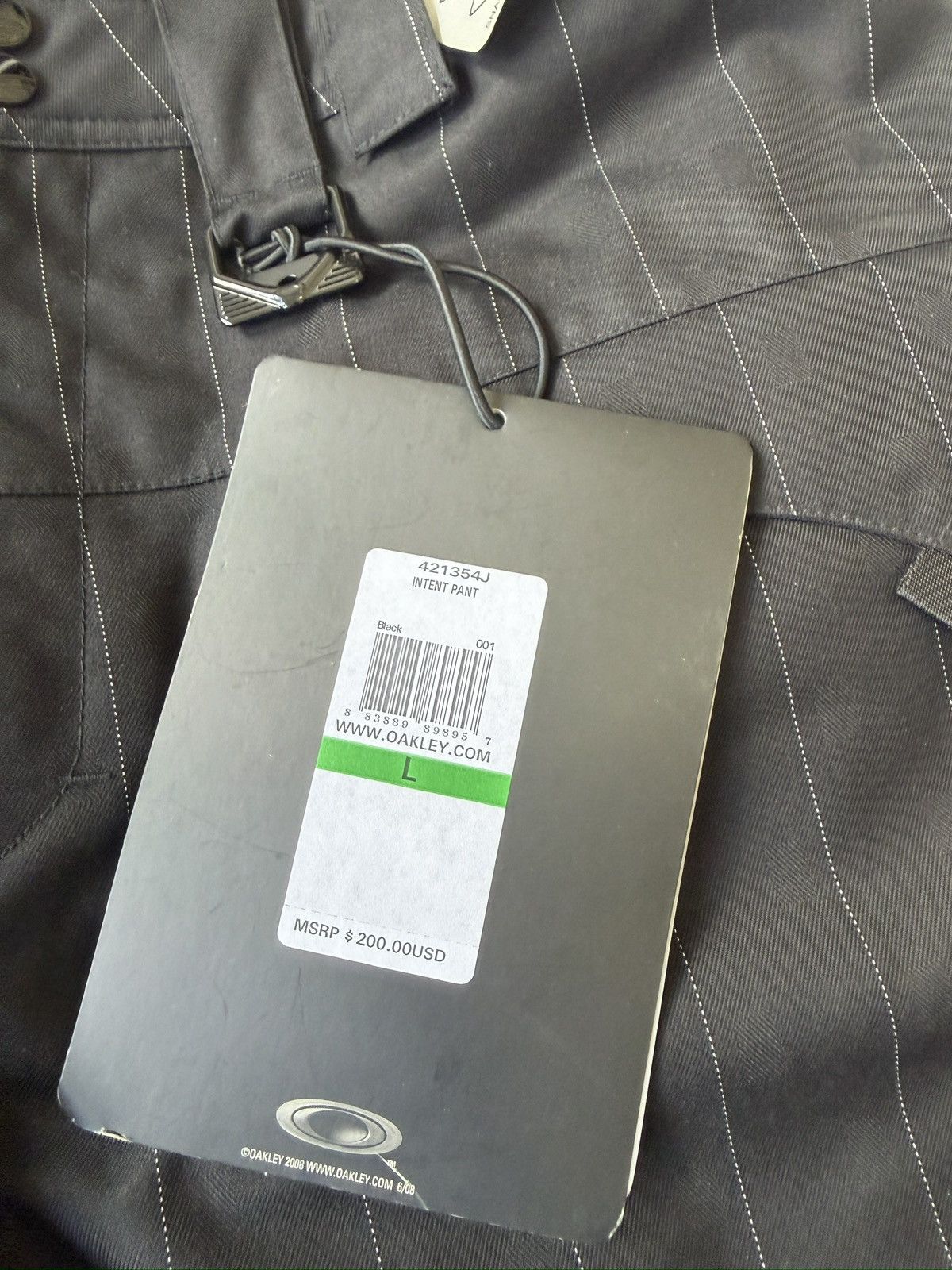 Oakley Oakley Software Black Pinstripe Ski Snowboard Pants Size LG Size US 36 / EU 52 - 12 Thumbnail