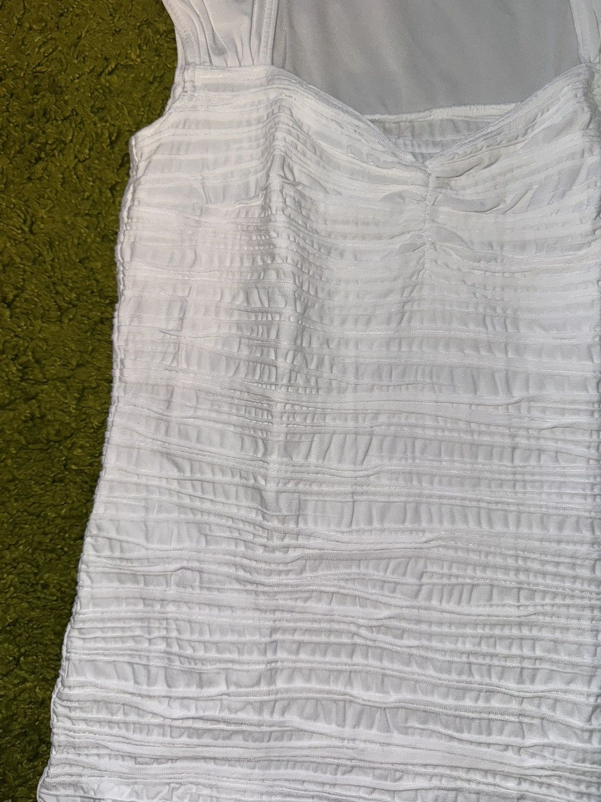 Designer × Wolford Wolford ribbed minimalist white tank top Size XS / US 0-2 / IT 36-38 - 3 Thumbnail