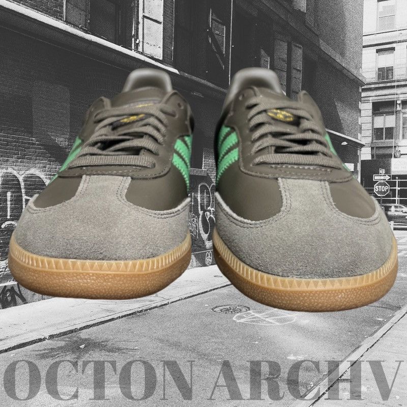 Adidas Size 11.5 - Adidas Samba OG 'Shadow Olive Green' IG6175 Size US 11.5 / EU 44-45 - 3 Thumbnail