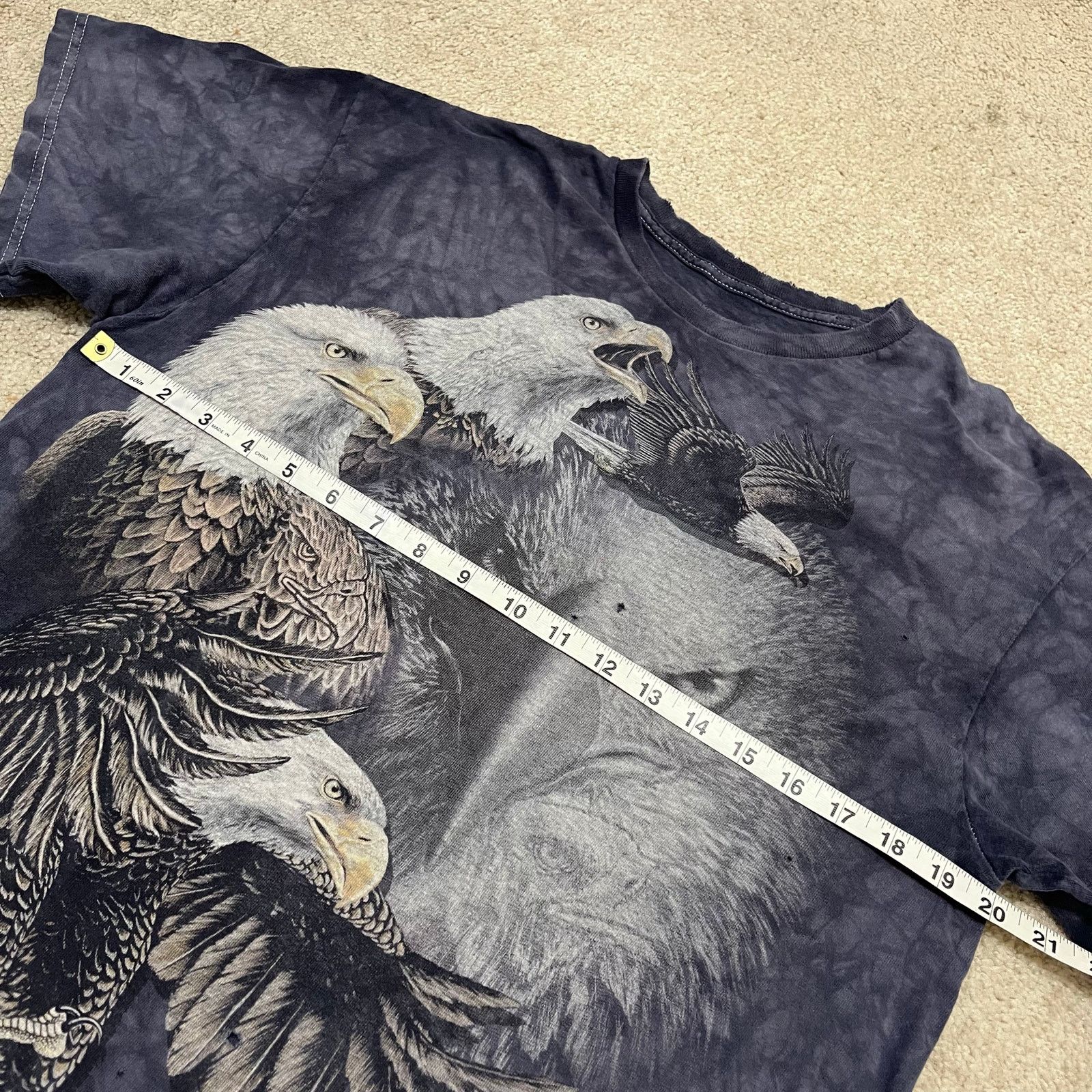 The Mountain Vintage Bald Eagle Graphic Tee All Over Print Large Size US L / EU 52-54 / 3 - 6 Thumbnail