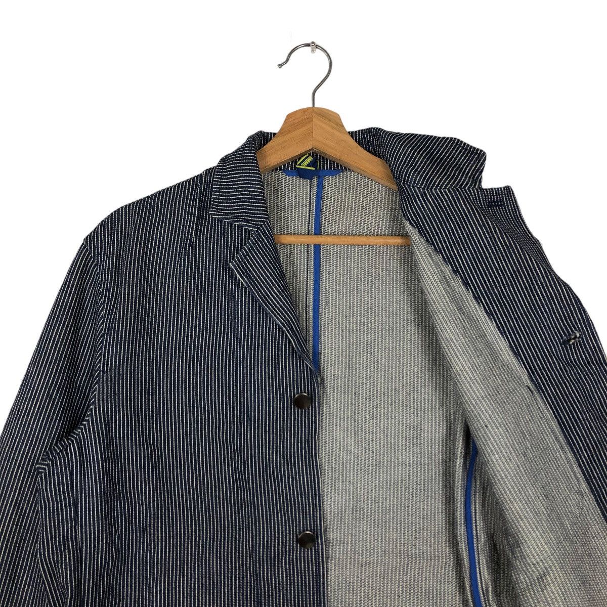Japanese Brand 🔥90’s HIKORY CHORE WORK JACKET EURO IMMORTAL KAPITAL JAPAN Size US M / EU 48-50 / 2 - 10 Thumbnail