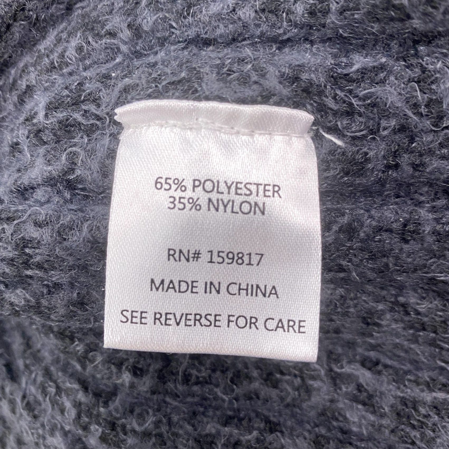 Vintage Altar'd State Sweater Womens XL Gray Turtleneck Raglan Ribbed Fuzzy Pullover Size XL / US 12-14 / IT 48-50 - 7 Thumbnail