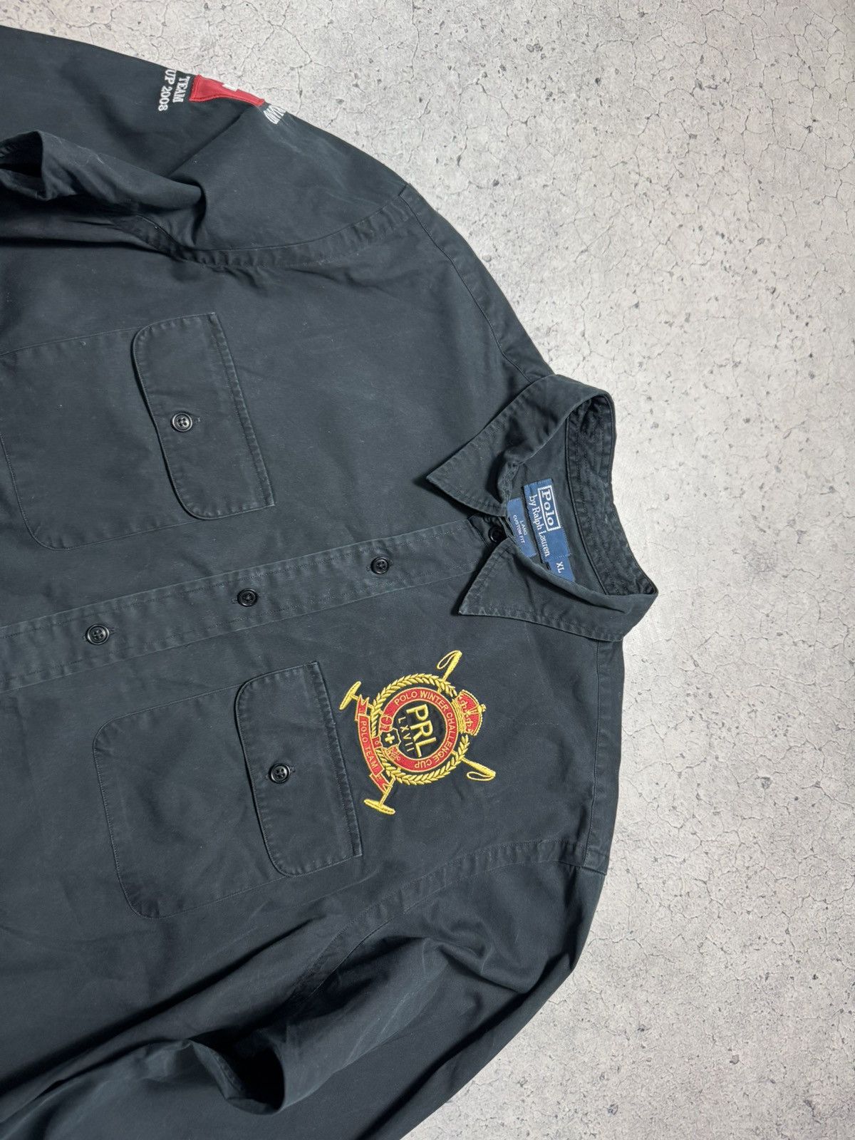 Polo Ralph Lauren Polo Ralph Lauren Switzerland #3 PRL Button Black Shirt Size US XL / EU 56 / 4 - 4 Thumbnail