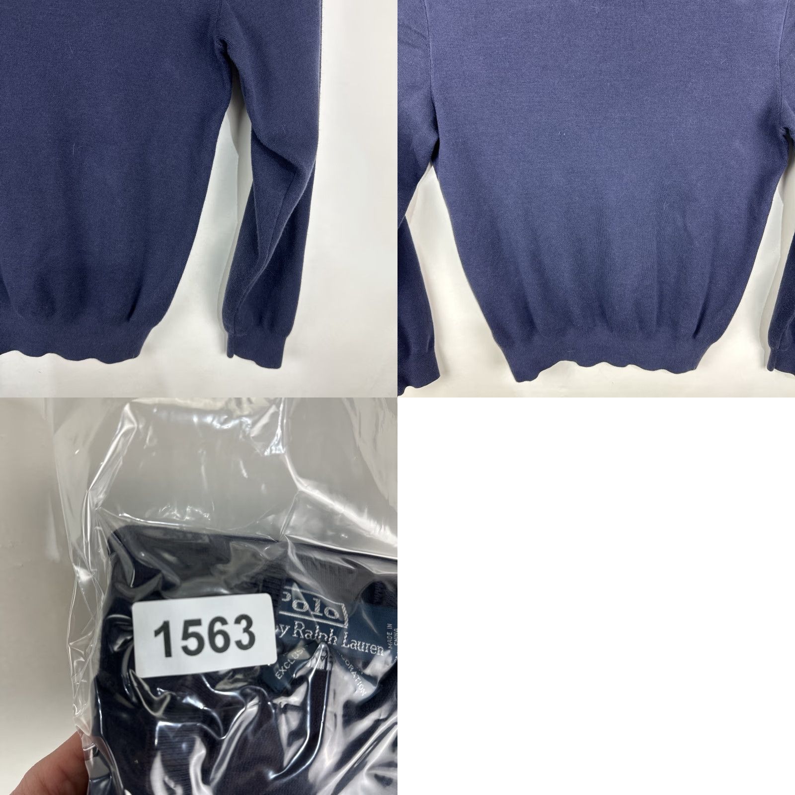 Ralph Lauren Polo Ralph Lauren Sweater Pullover V-Neck Navy Blue Men’s L Knit Cotton Logo Embroidered Classic Designer Preppy Size US L / EU 52-54 / 3 - 10 Thumbnail
