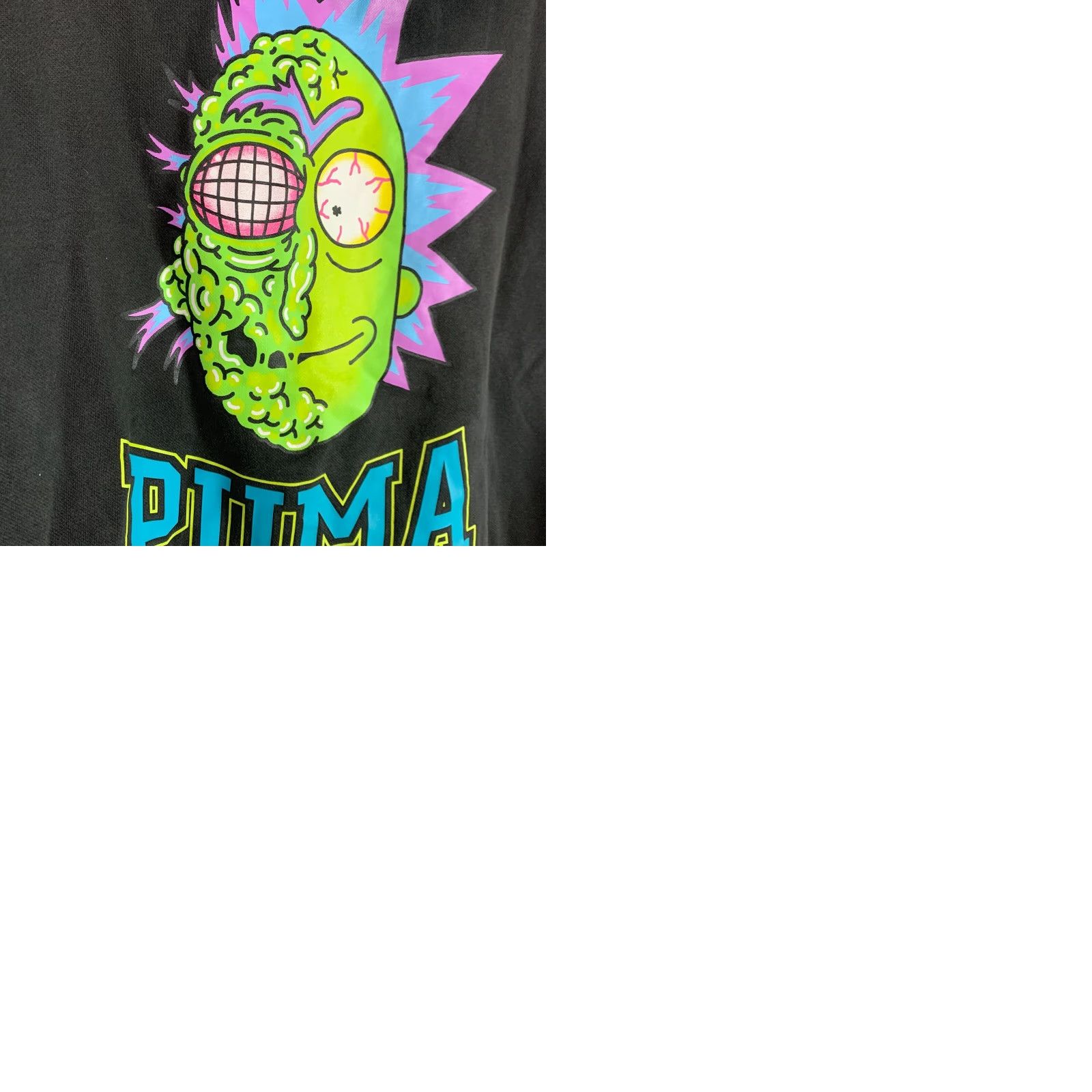 Puma PUMA Hoodie Mens Large Black Full Zip Hooded Jacket Adult Swim Rick & Morty Size US L / EU 52-54 / 3 - 9 Thumbnail
