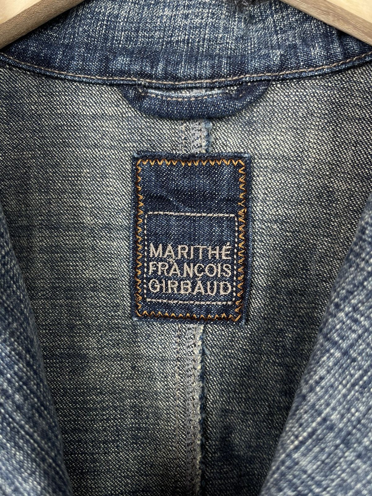 Marithe + Francois Girbaud Marithe Francois Girbaud Designed Denim Blazer Jacket Size M / US 6-8 / IT 42-44 - 11 Thumbnail