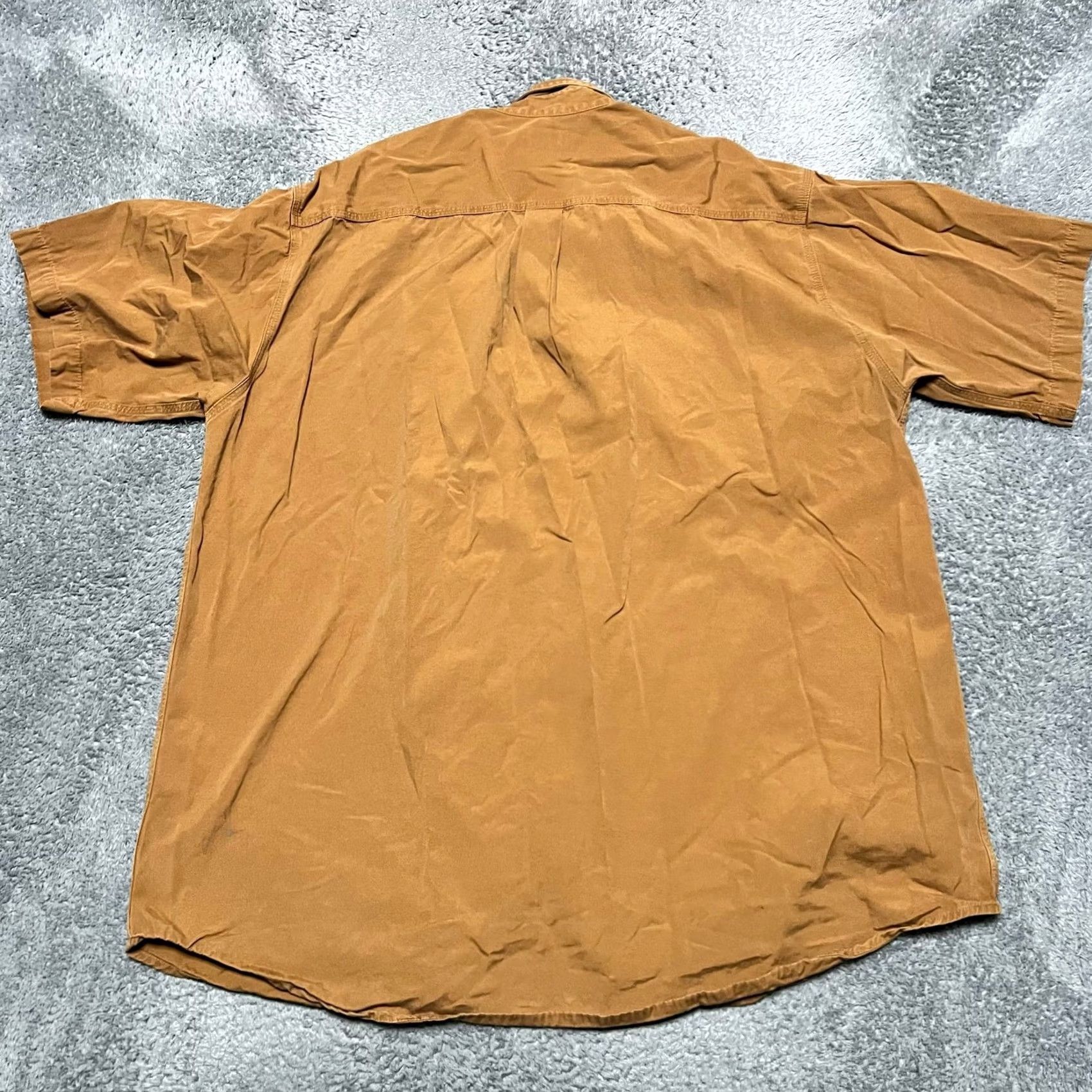 Carhartt Carhartt Tradesman Shirt Mens XL Tall Brown Short Sleeve Work Canvas S133 Size US XL / EU 56 / 4 - 3 Thumbnail