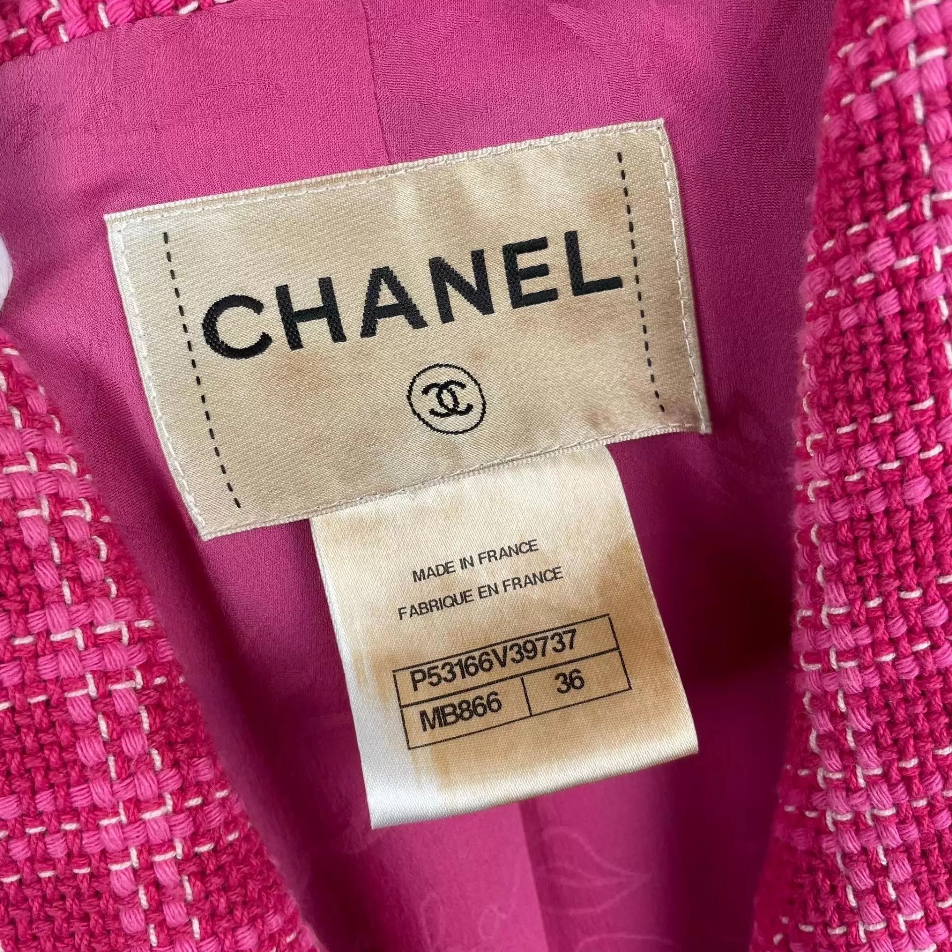 Chanel Chanel Seoul Runway Magenta Checker Knit Blazer 38 Size XS / US 0-2 / IT 36-38 - 4 Thumbnail