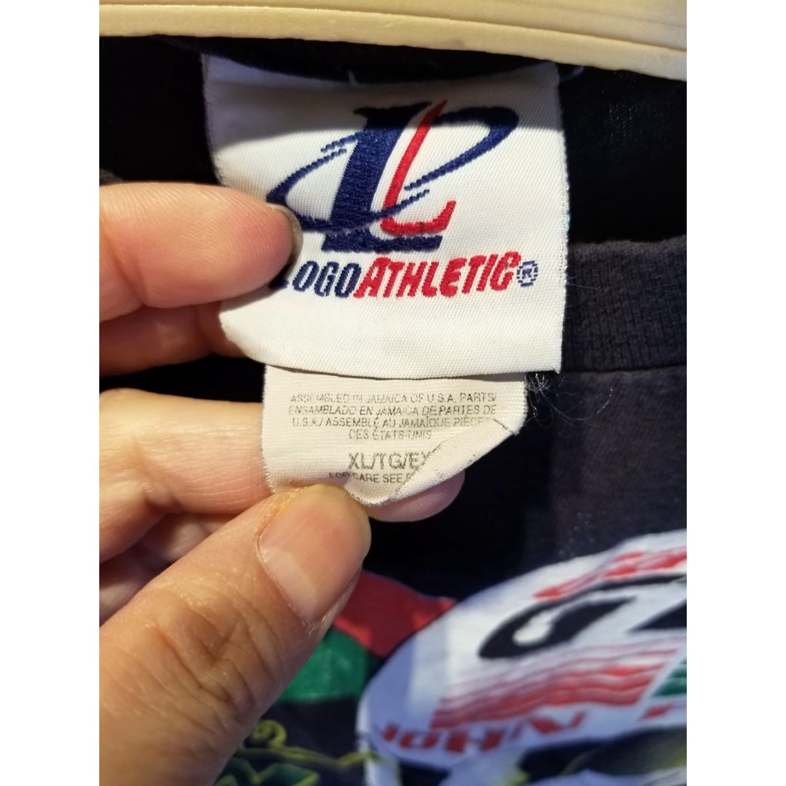 Logo Athletic VINTAGE John Force NHRA GTX Winston Drag Racing Black T-Shirt XL Mens Short Sleeve Crew Neck Cotton Logo Athletic 1980s 1990s Graphic Size US XL / EU 56 / 4 - 3 Thumbnail