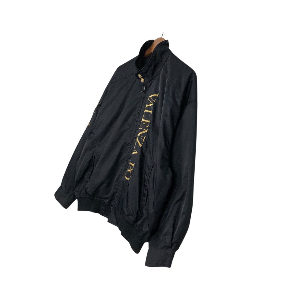 Japanese Brand Vintage Satin Bomber Jacket Valenzia Po Sports Issey Miyake Size US M / EU 48-50 / 2 - 3 Thumbnail