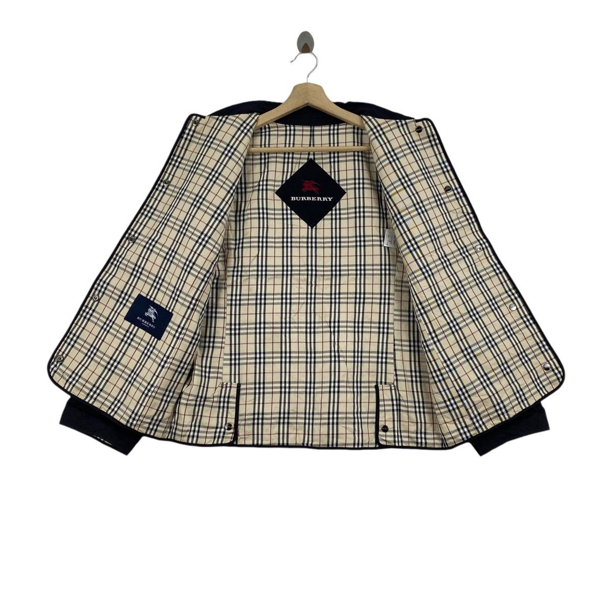 Burberry Vintage BURBERRYS Nova Check Tartan Plain Quilted Black Size US M / EU 48-50 / 2 - 4 Thumbnail