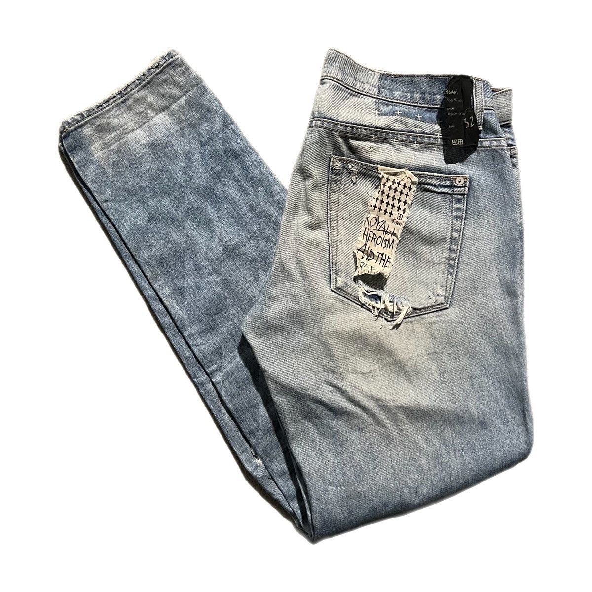 Vintage 2015 Ksubi Van Winkle Distressed Denim Jeans