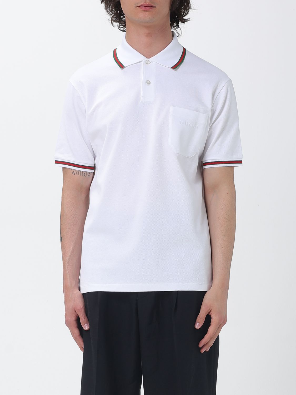 Gucci Gucci Polo Shirt Men White Size US L / EU 52-54 / 3 - 1 Thumbnail