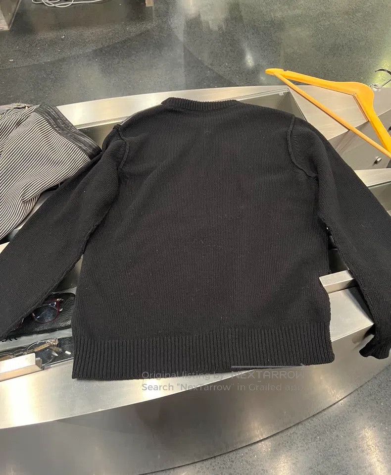 Raf Simons Raf Simons 19Aw blue velvet patch silhouette sweater Size US S / EU 44-46 / 1 - 2 Thumbnail