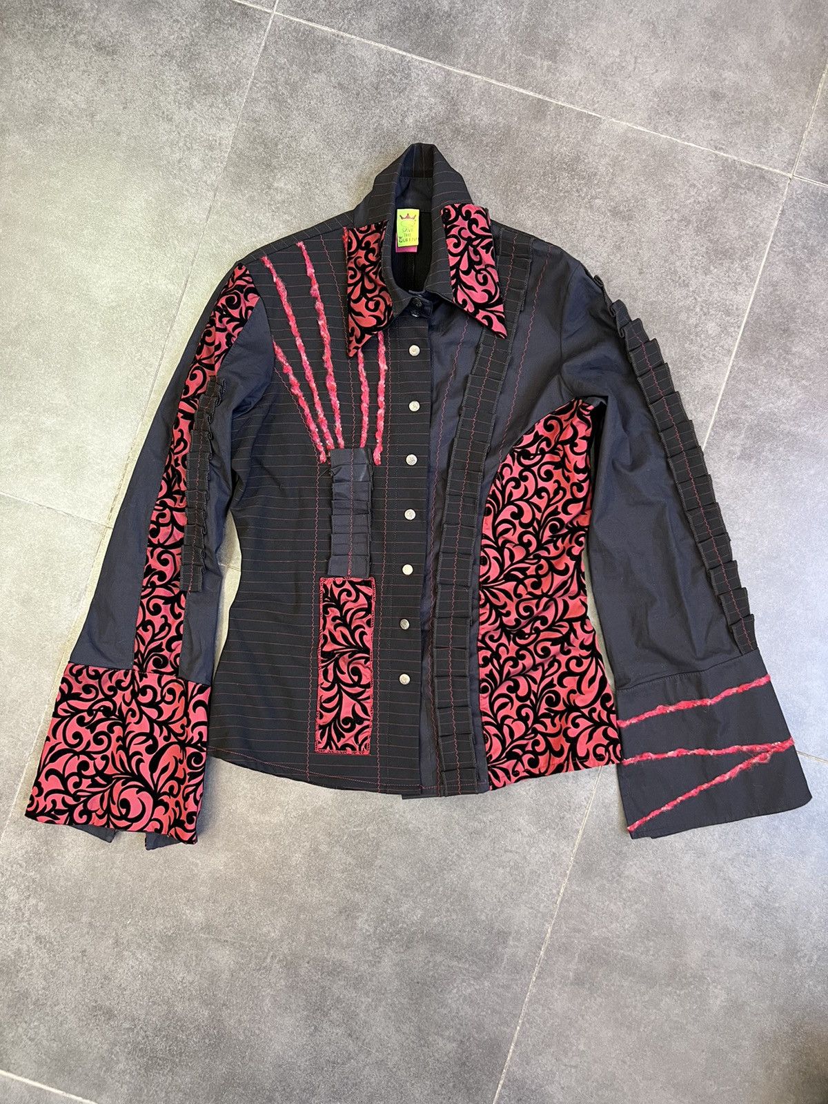 Jean Paul Gaultier Vintage Jean Paul Gaultier Save The Queen blazer Size L / US 10 / IT 46 - 4 Thumbnail